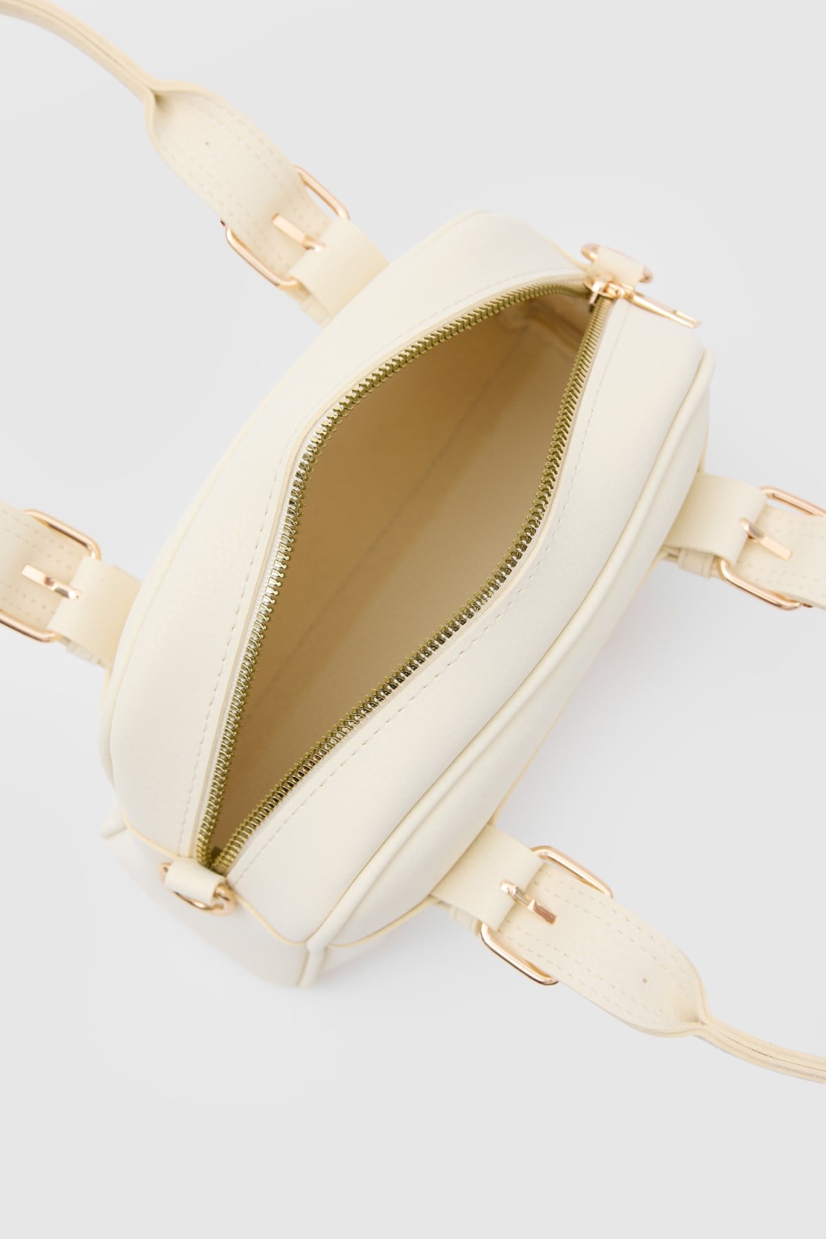 Shulebags Saffiano Ayarlanabilir El Ve Çapraz Çanta Butter Yellow görsel 5