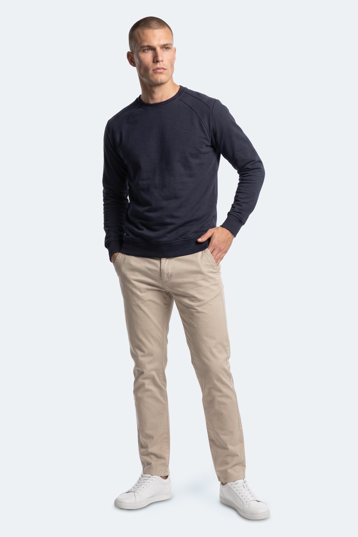 SLAZENGER KOVAN I Erkek Lacivert Sweatshırt görsel 3
