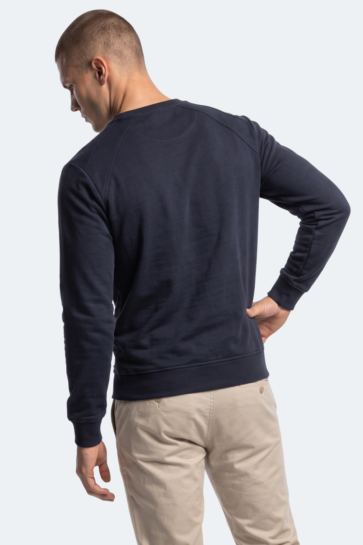 SLAZENGER KOVAN I Erkek Lacivert Sweatshırt görsel 6