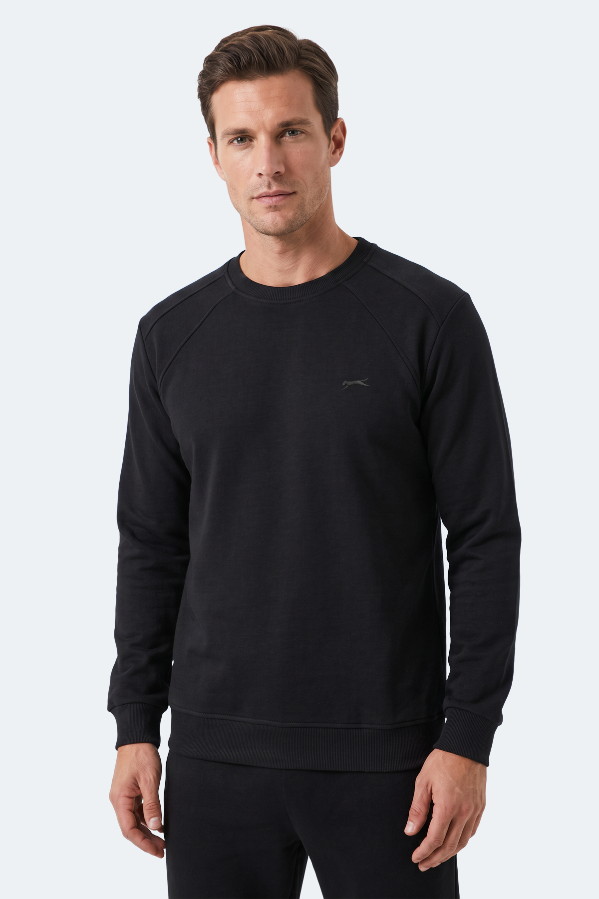 SLAZENGER KOVAN I Erkek Siyah Sweatshırt