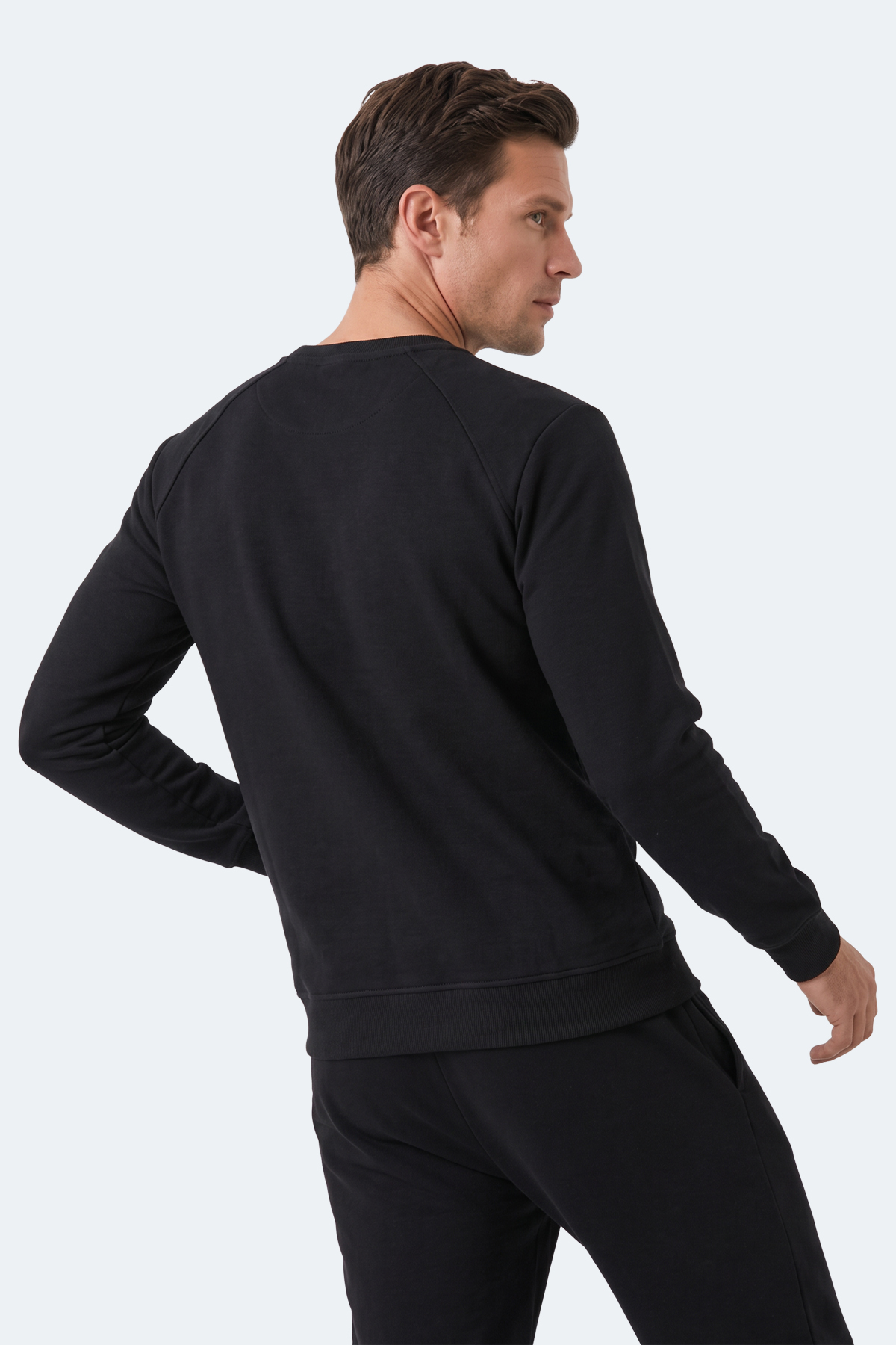 SLAZENGER KOVAN I Erkek Siyah Sweatshırt görsel 3