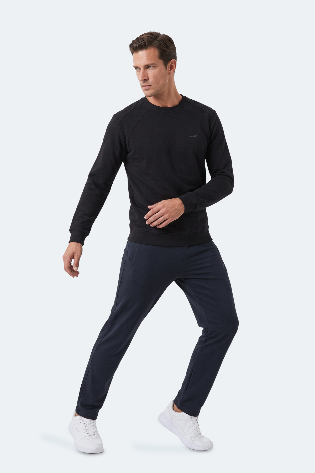 SLAZENGER KOVAN I Erkek Siyah Sweatshırt görsel 6