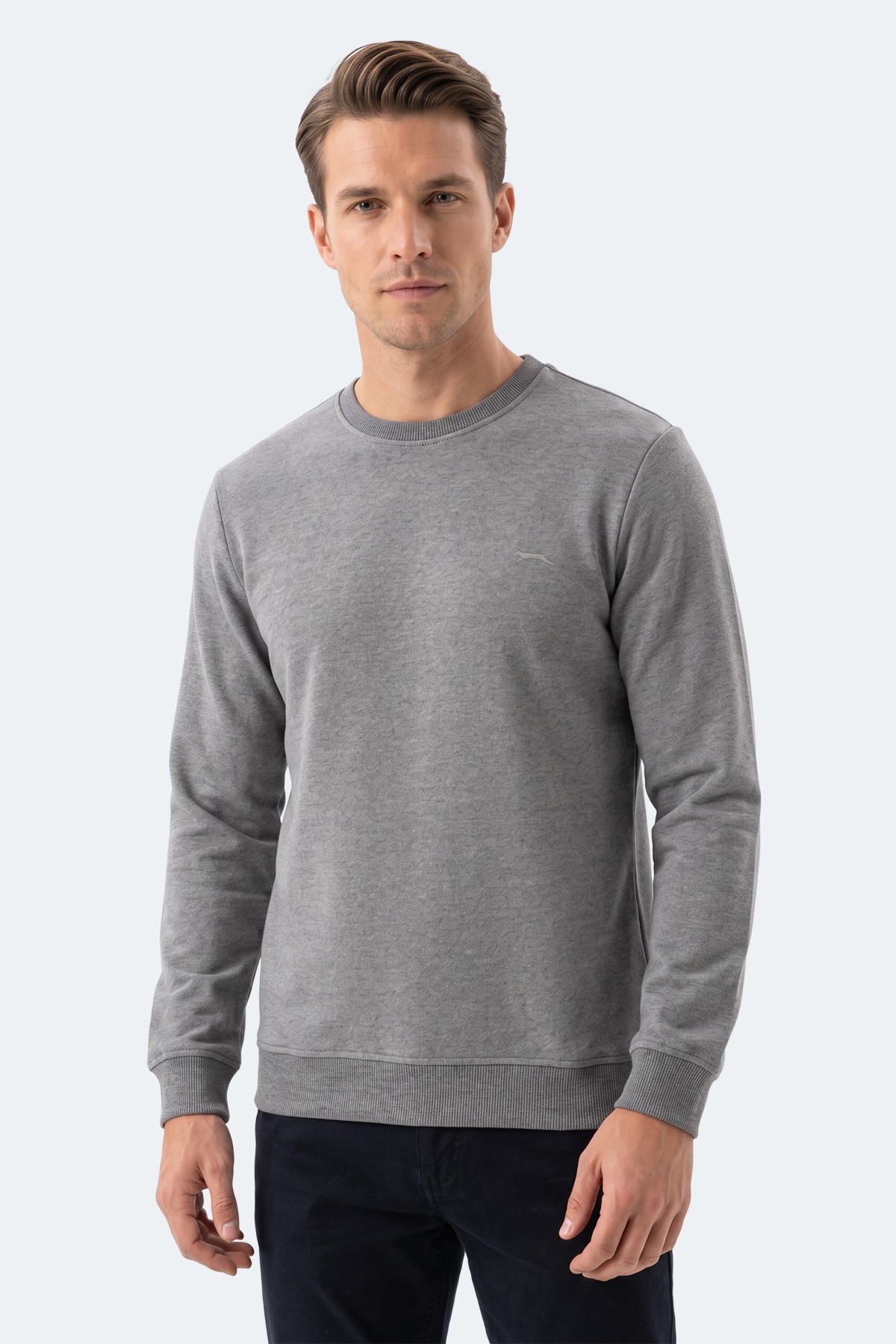 SLAZENGER MARLON I Erkek Koyu Gri Sweatshırt