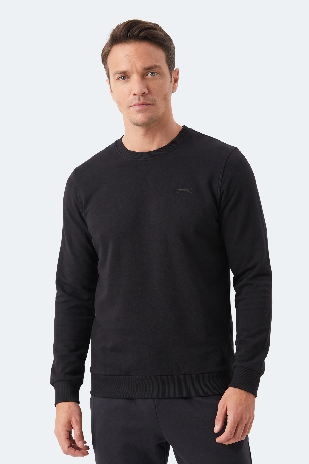 SLAZENGER MARLON I Erkek Siyah Sweatshırt