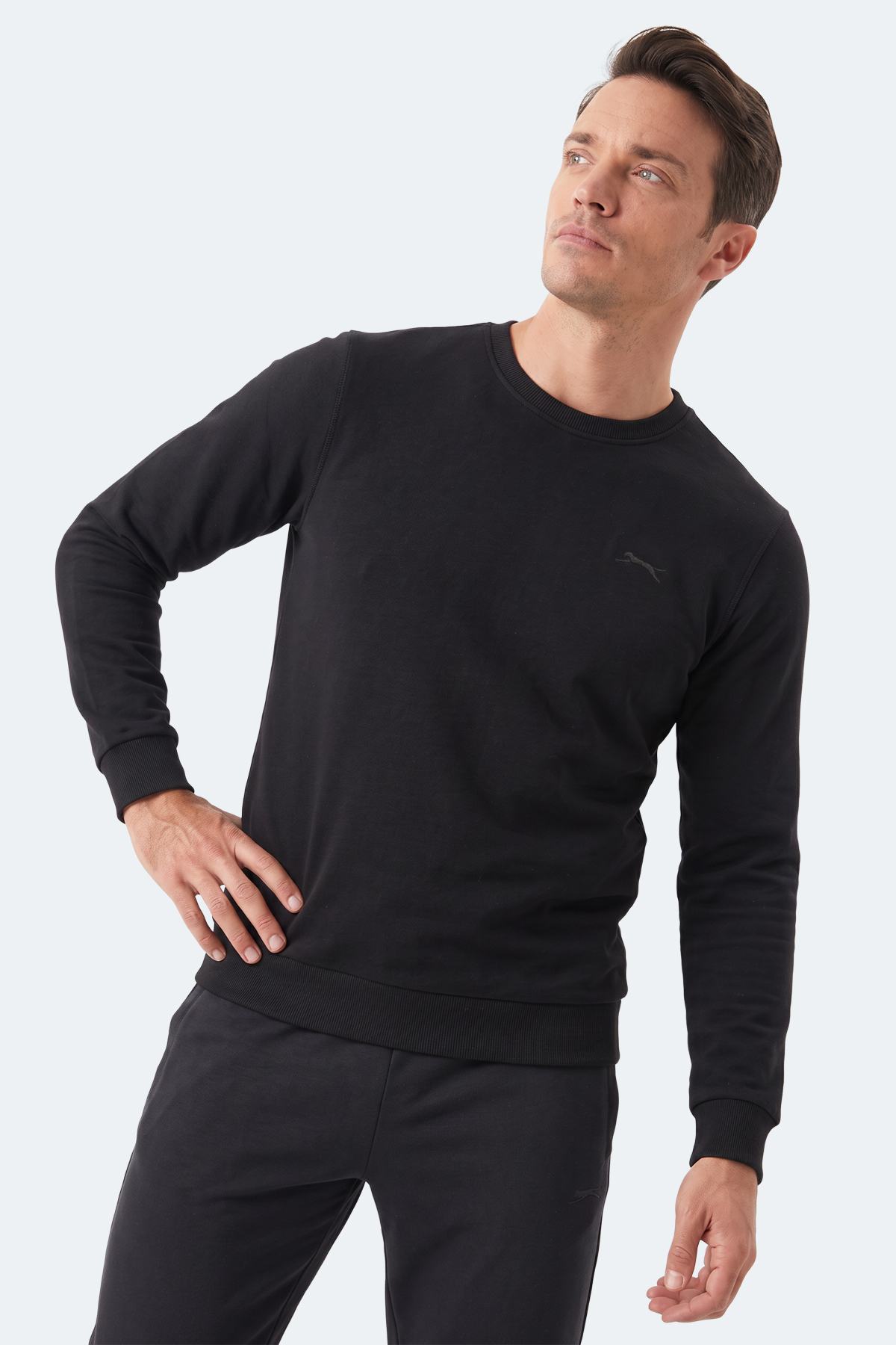 SLAZENGER MARLON I Erkek Siyah Sweatshırt görsel 7