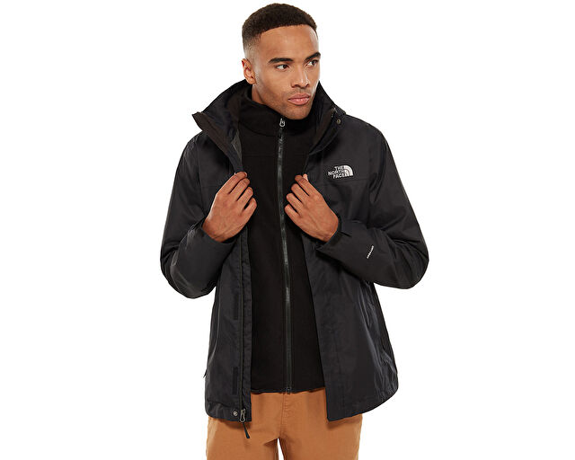 The North Face Siyah Erkek Outdoor Montu T0Cg55Jk3 M Evolve II Triclimate Jacket