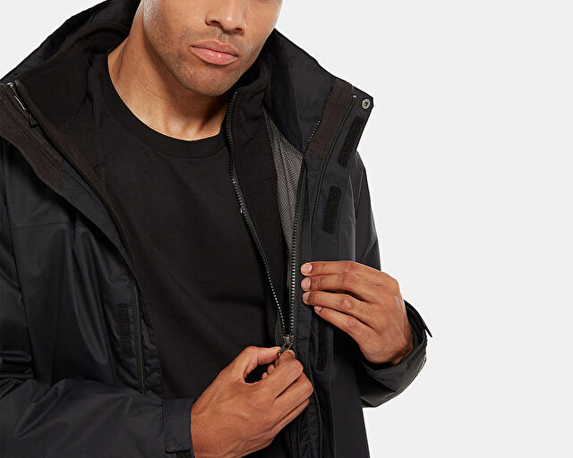 The North Face Siyah Erkek Outdoor Montu T0Cg55Jk3 M Evolve II Triclimate Jacket görsel 7