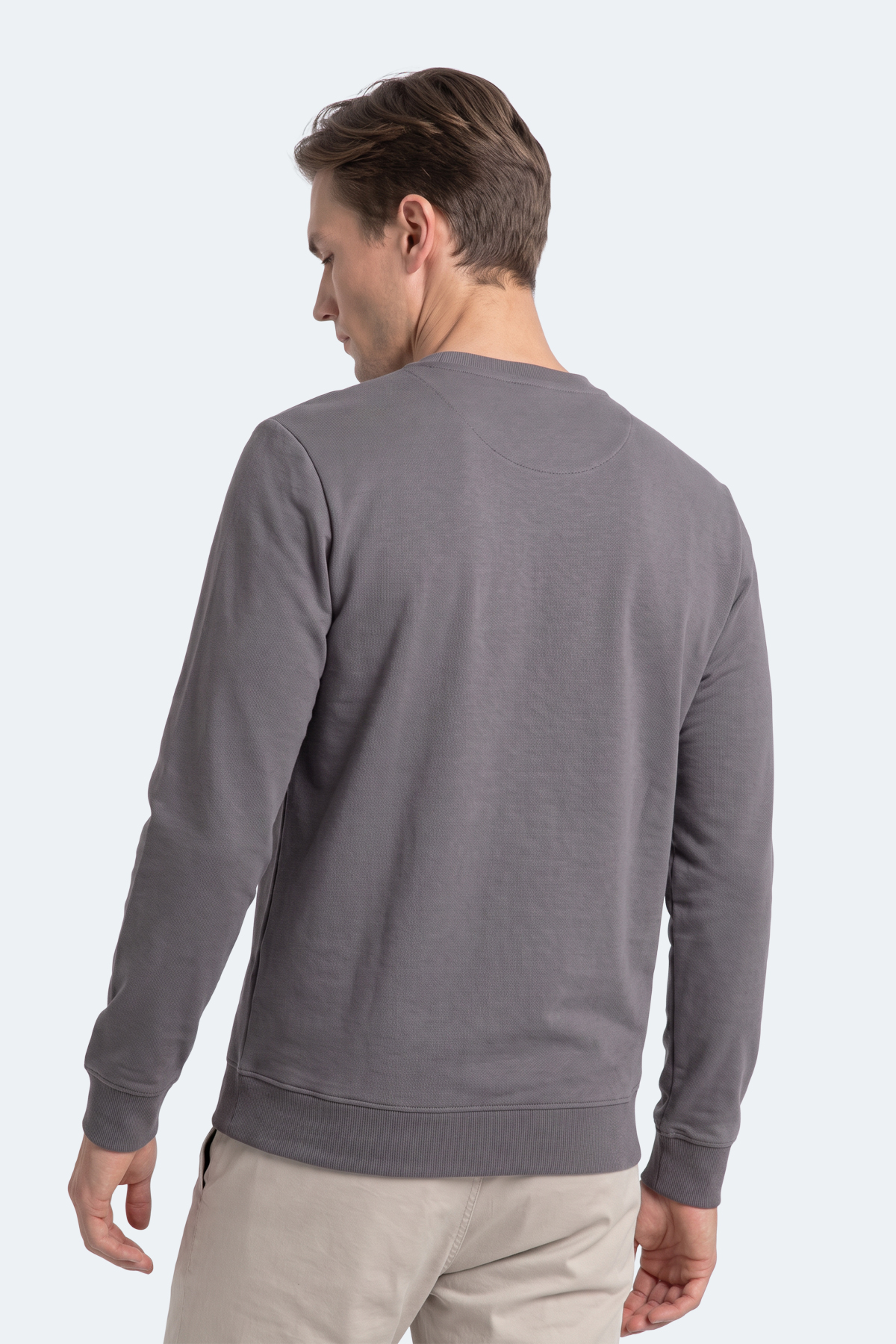 SLAZENGER GARRET Erkek Koyu Gri Sweatshırt görsel 7
