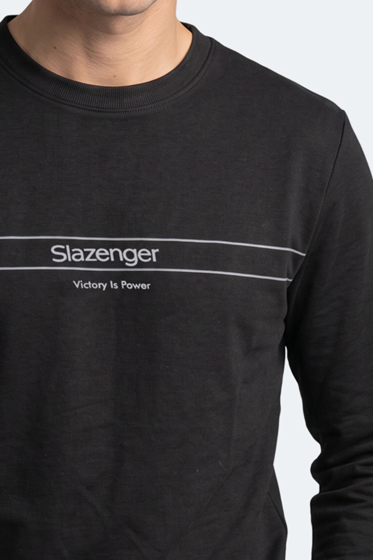SLAZENGER GARRET Erkek Siyah Sweatshırt görsel 2