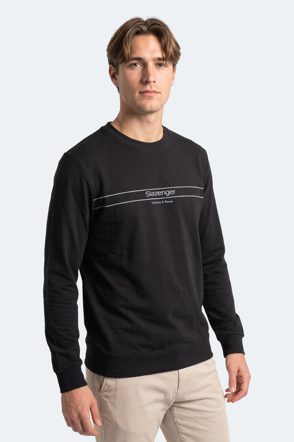 SLAZENGER GARRET Erkek Siyah Sweatshırt görsel 6