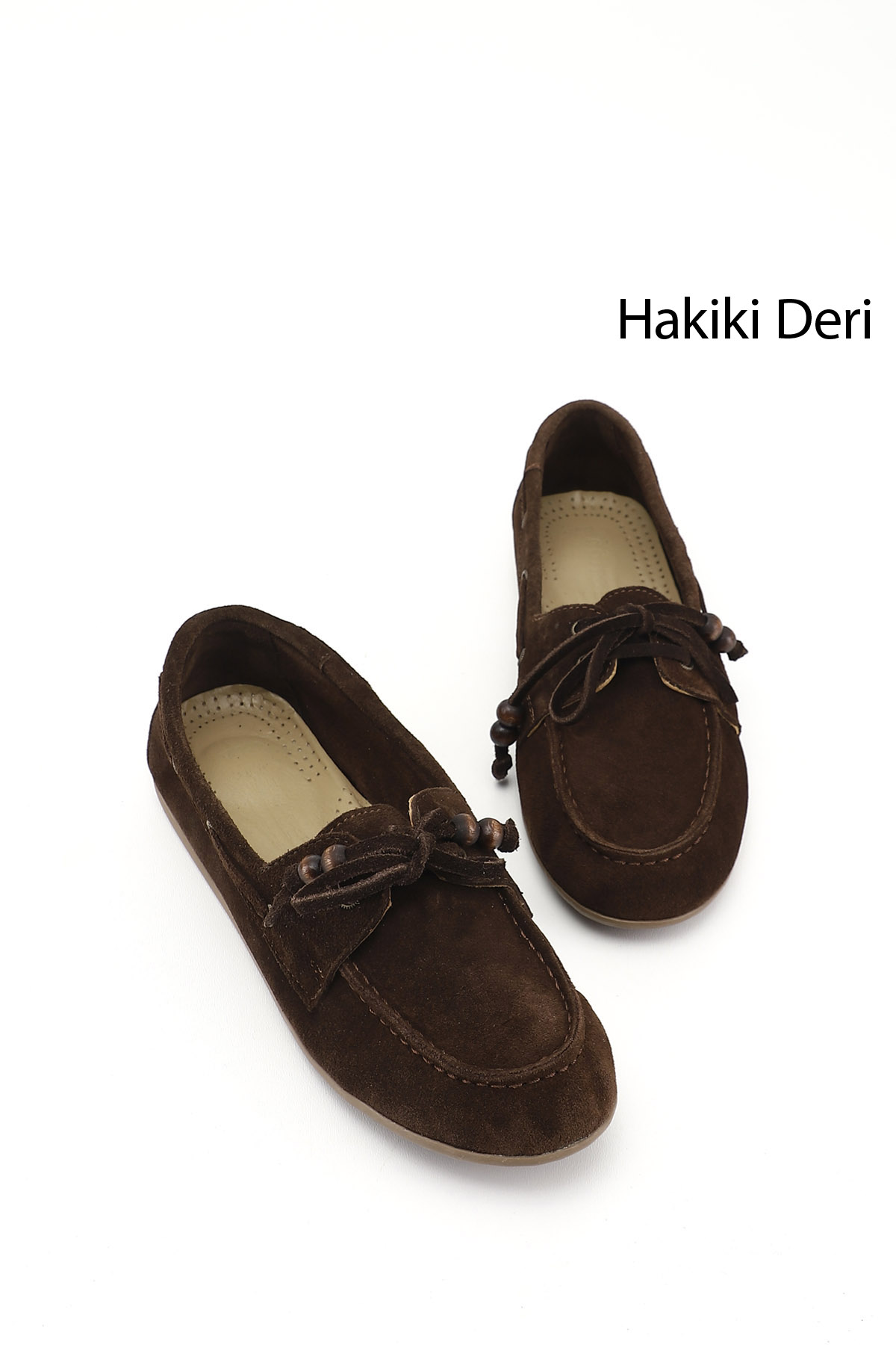 GÖNDERİ(R) Kadın KOYU KAHVE Bağcıklı Hakiki Deri Comfort Ayakkabı