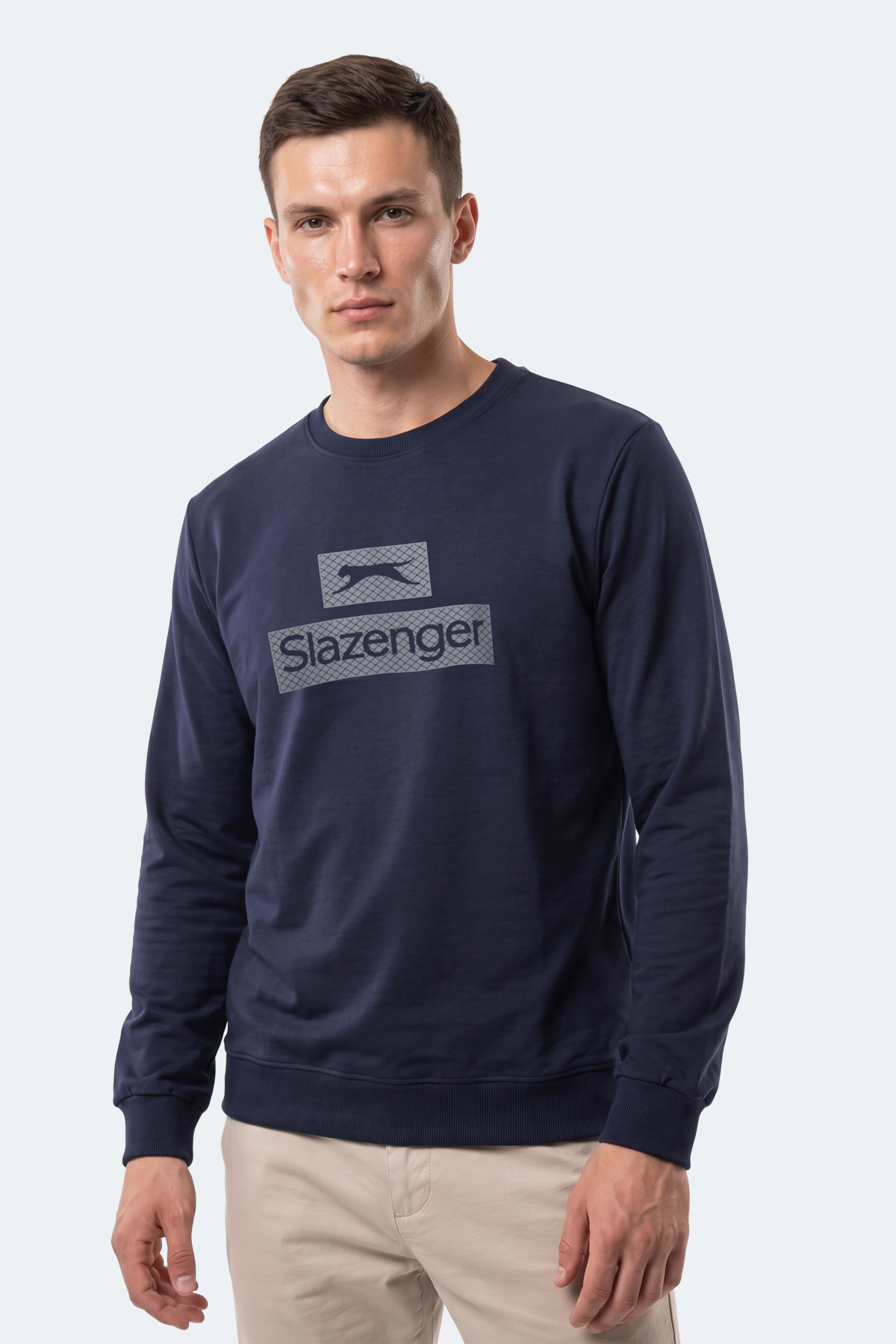 SLAZENGER GARVAN Erkek Lacivert Sweatshırt