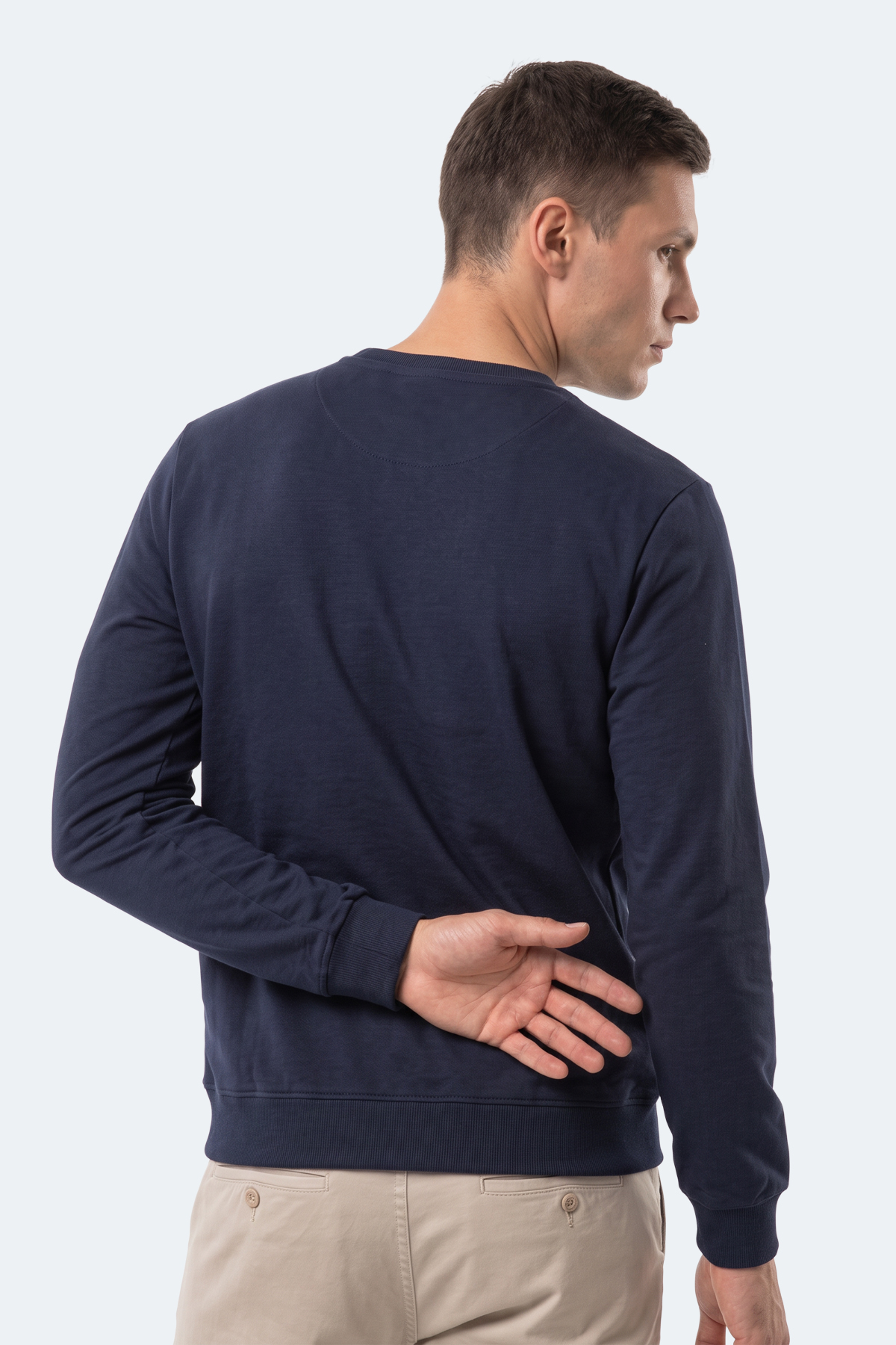 SLAZENGER GARVAN Erkek Lacivert Sweatshırt görsel 5