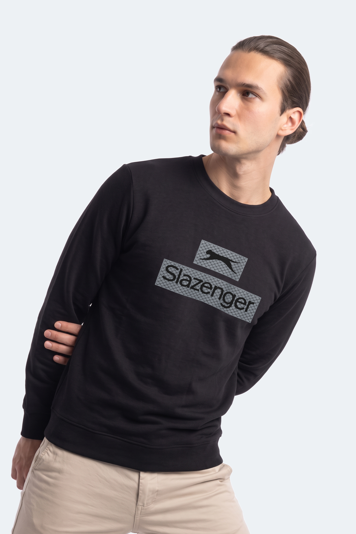 SLAZENGER GARVAN Erkek Siyah Sweatshırt görsel 4