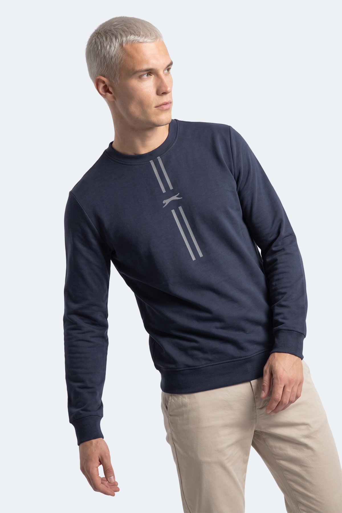 SLAZENGER GABINO I Erkek Lacivert Sweatshırt görsel 5