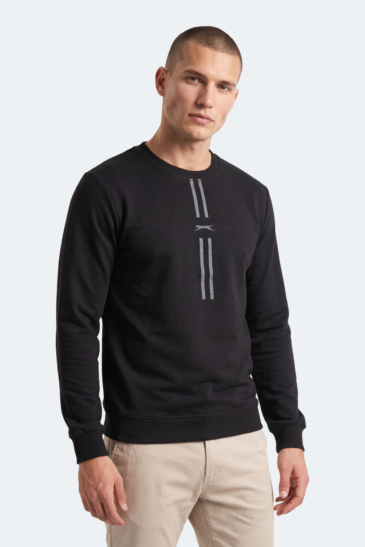 SLAZENGER GABINO I Erkek Siyah Sweatshırt