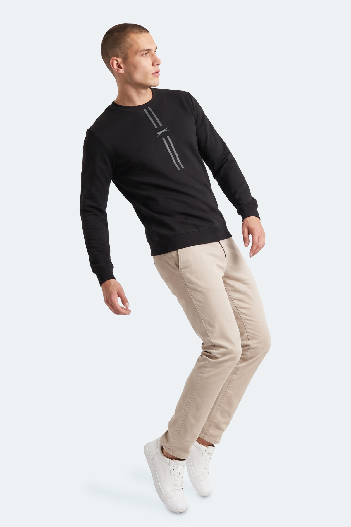 SLAZENGER GABINO I Erkek Siyah Sweatshırt görsel 8