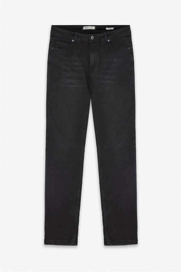 Süvari Siyah Denim Pantolon