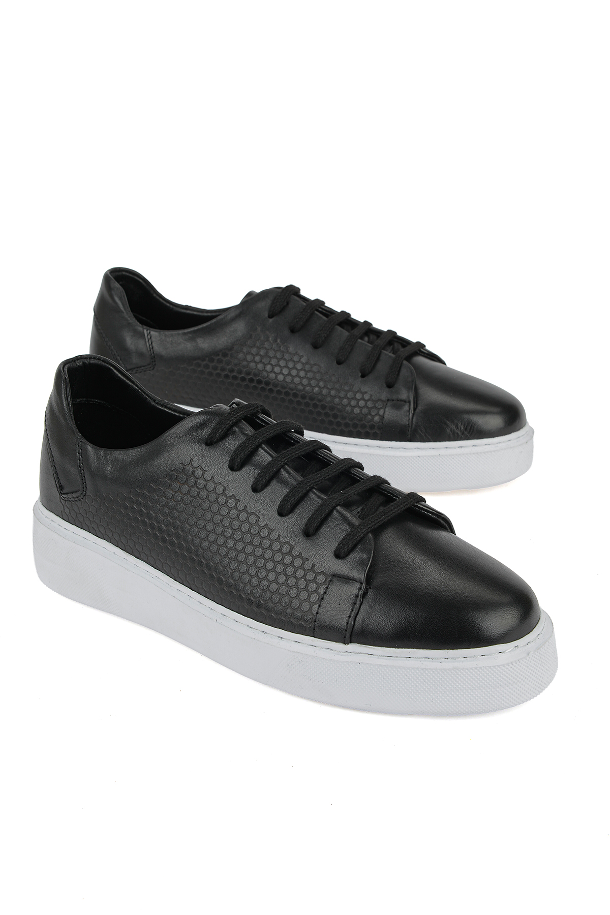 Ziya Ayakkabı Erkek Hakiki Deri Sneaker 161423Z515 Siyah görsel 2