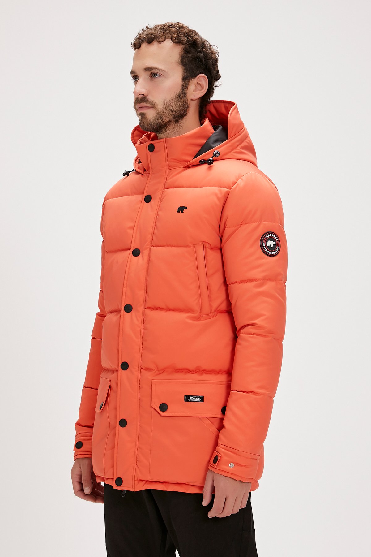 Bad Bear Colonel Puffer Ginger Tarçın Erkek Kapüşonlu Şişme Mont görsel 2