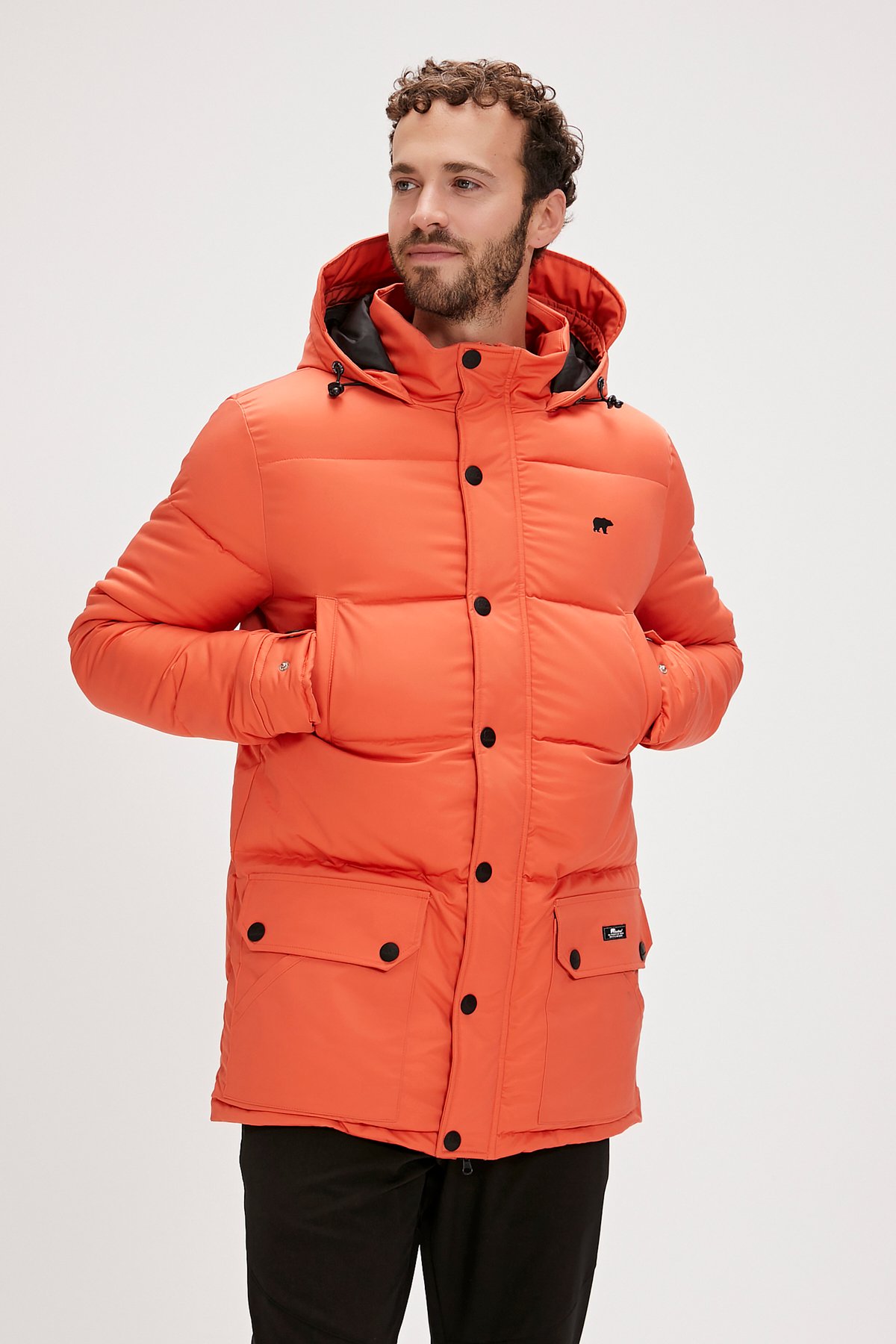 Bad Bear Colonel Puffer Ginger Tarçın Erkek Kapüşonlu Şişme Mont görsel 3