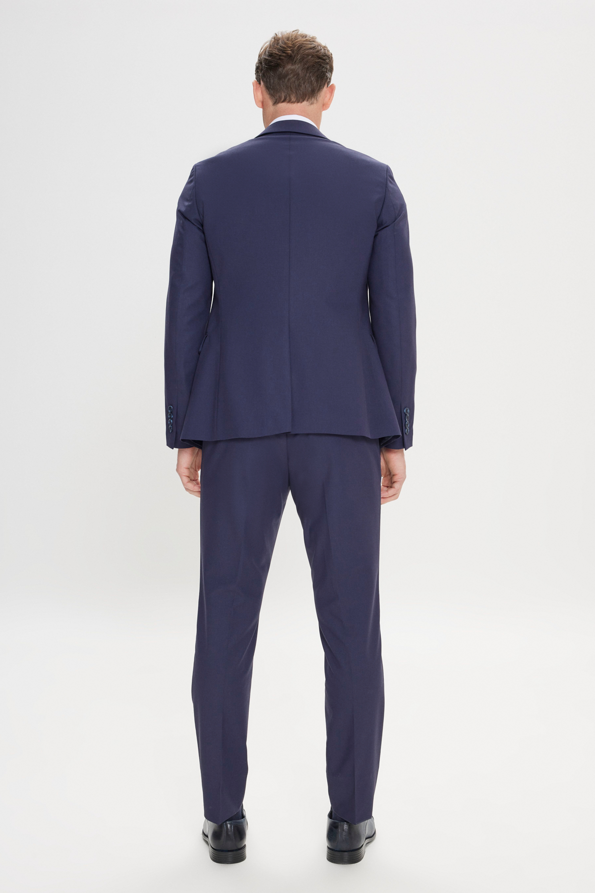 AC&Co / Altınyıldız Classics Erkek Lacivert Slim Fit Dar Kesim Mono Yaka Takım Elbise görsel 5