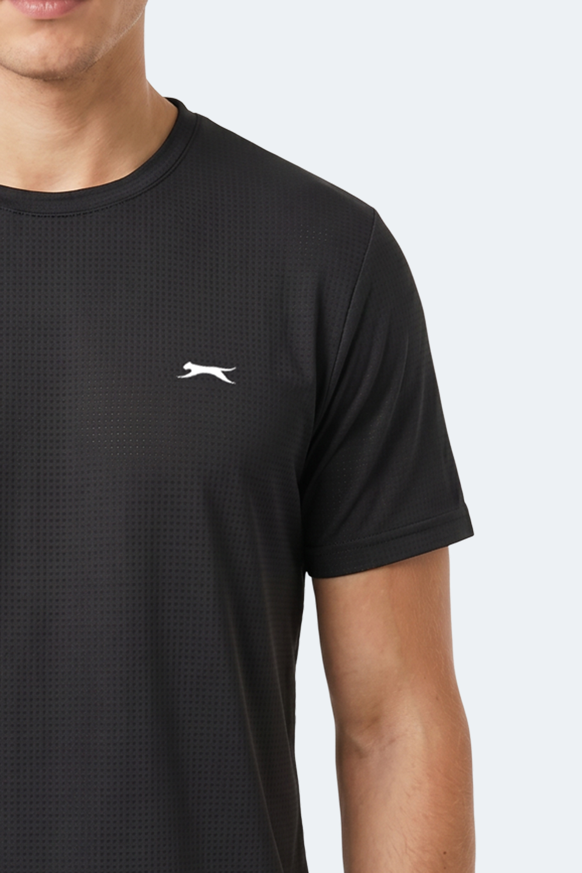SLAZENGER HARDFLEX 2 Lİ SET Erkek Beyaz - Siyah Tişört görsel 6