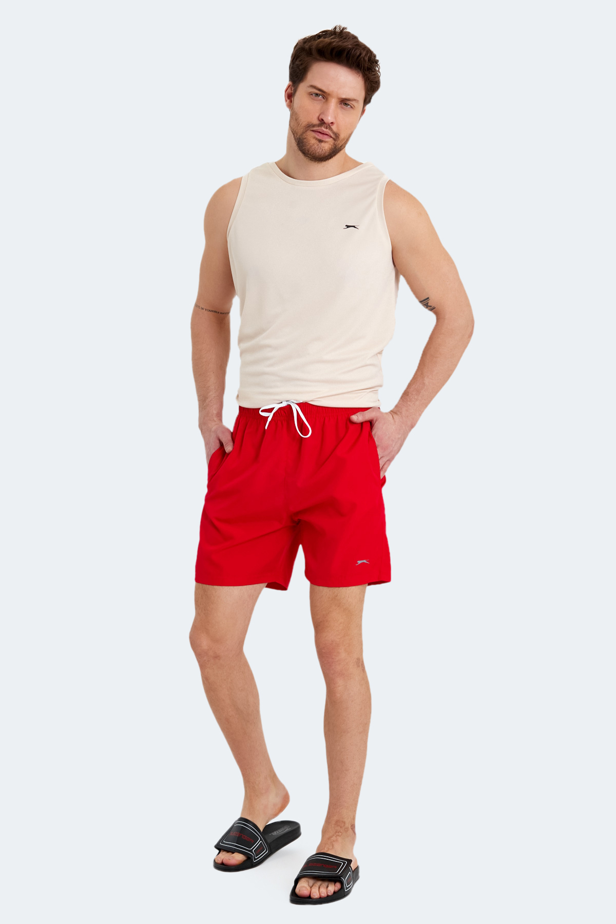 SLAZENGER RABI Erkek Mayo Kırmızı görsel 7