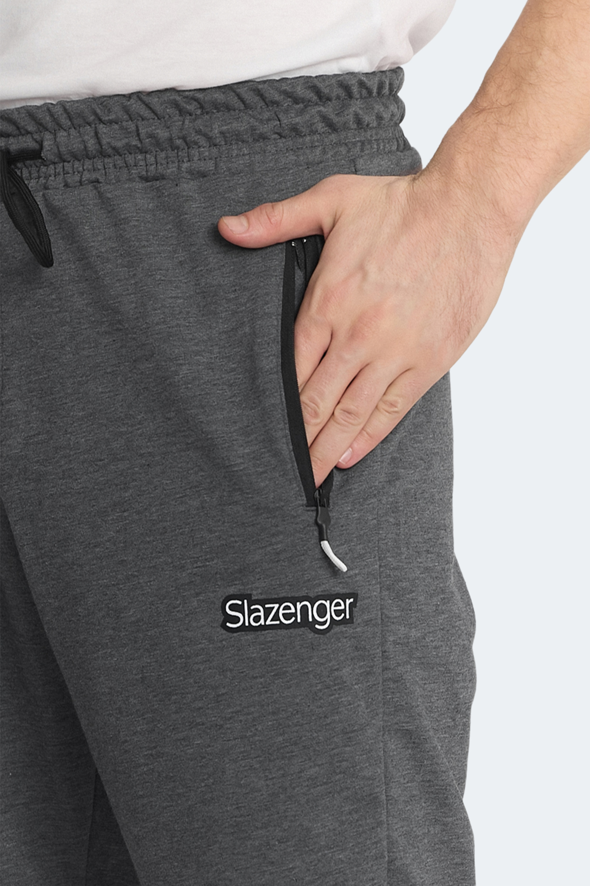SLAZENGER NAGI IN 2 Lİ SET Erkek Cepli Siyah - Koyu Gri Şort görsel 7