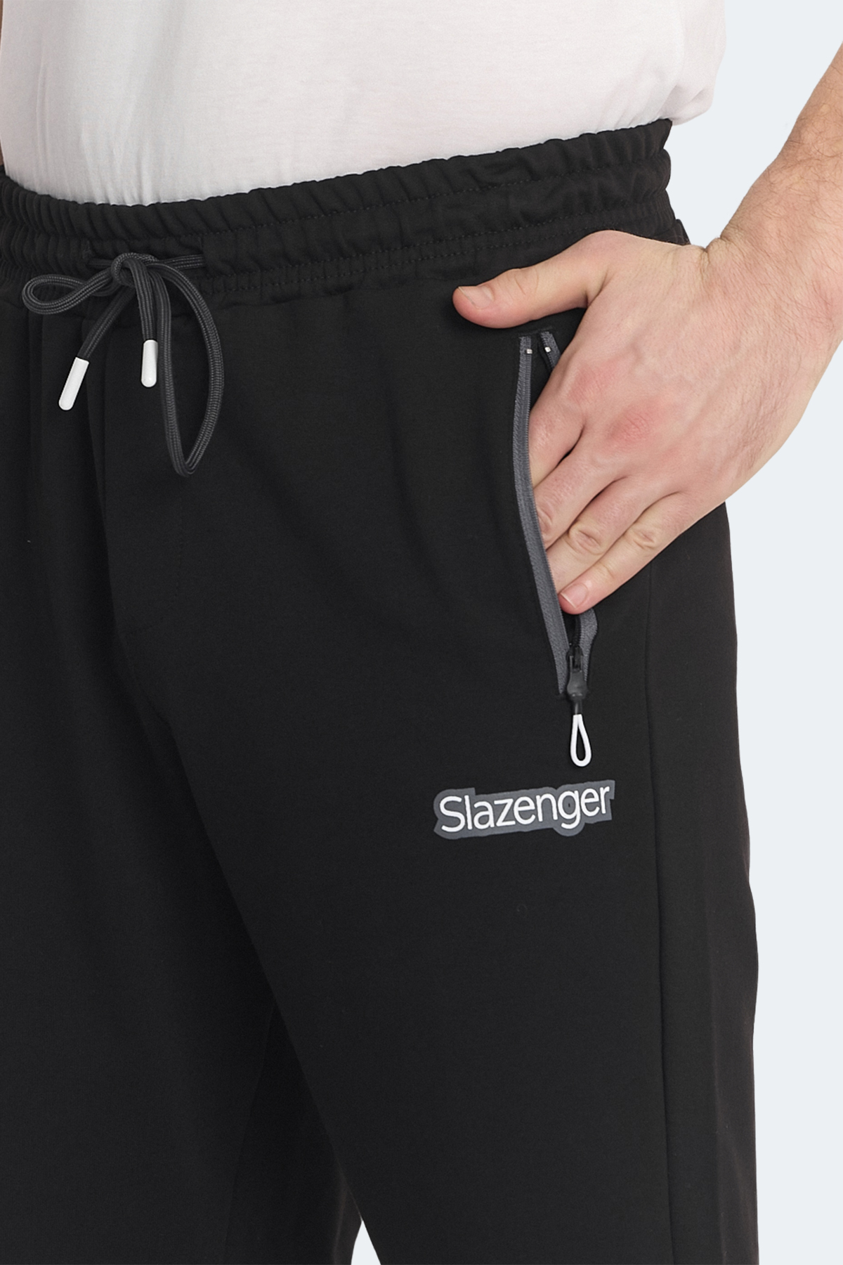 SLAZENGER NAGI IN 2 Lİ SET Erkek Cepli Siyah - Koyu Gri Şort görsel 8