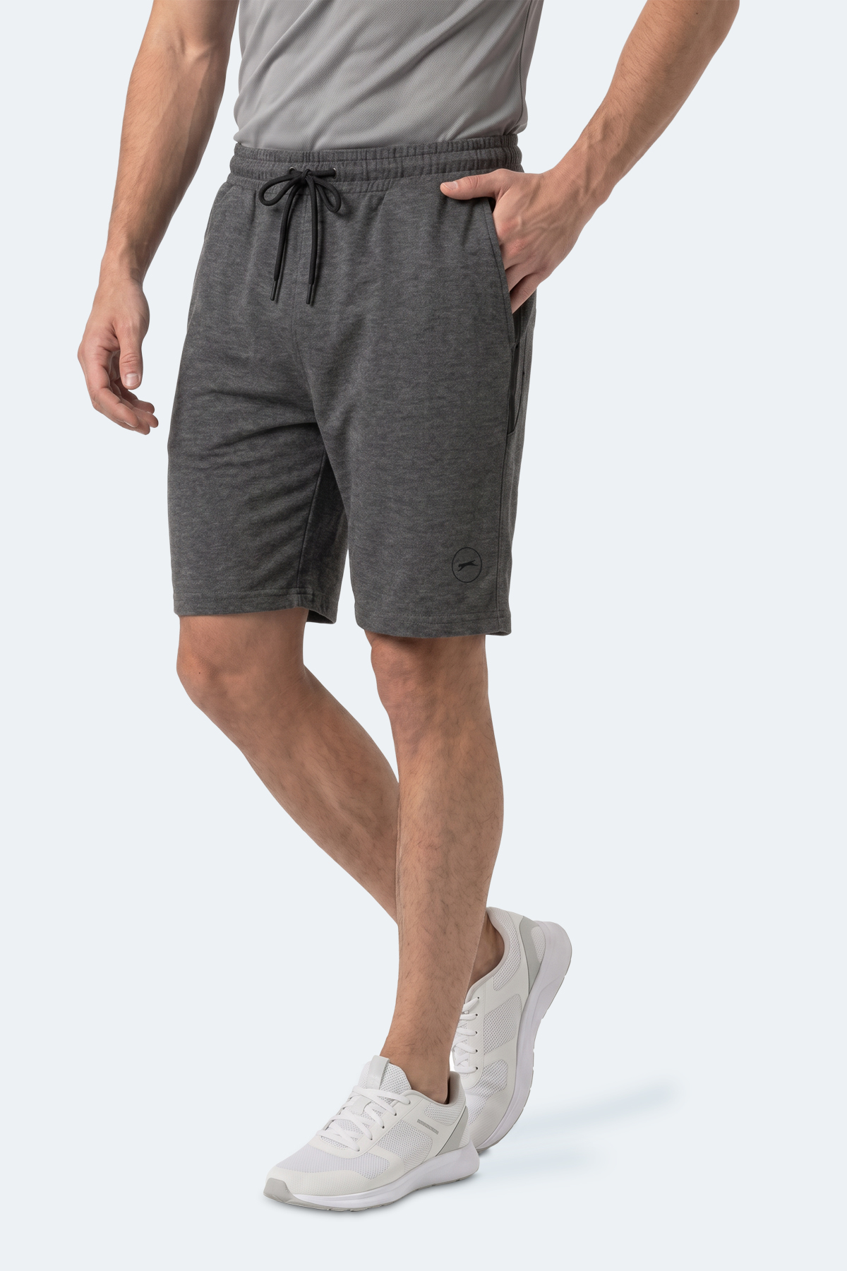 SLAZENGER NOLAN I 2 Lİ SET Erkek Siyah - Koyu Gri Şort görsel 2