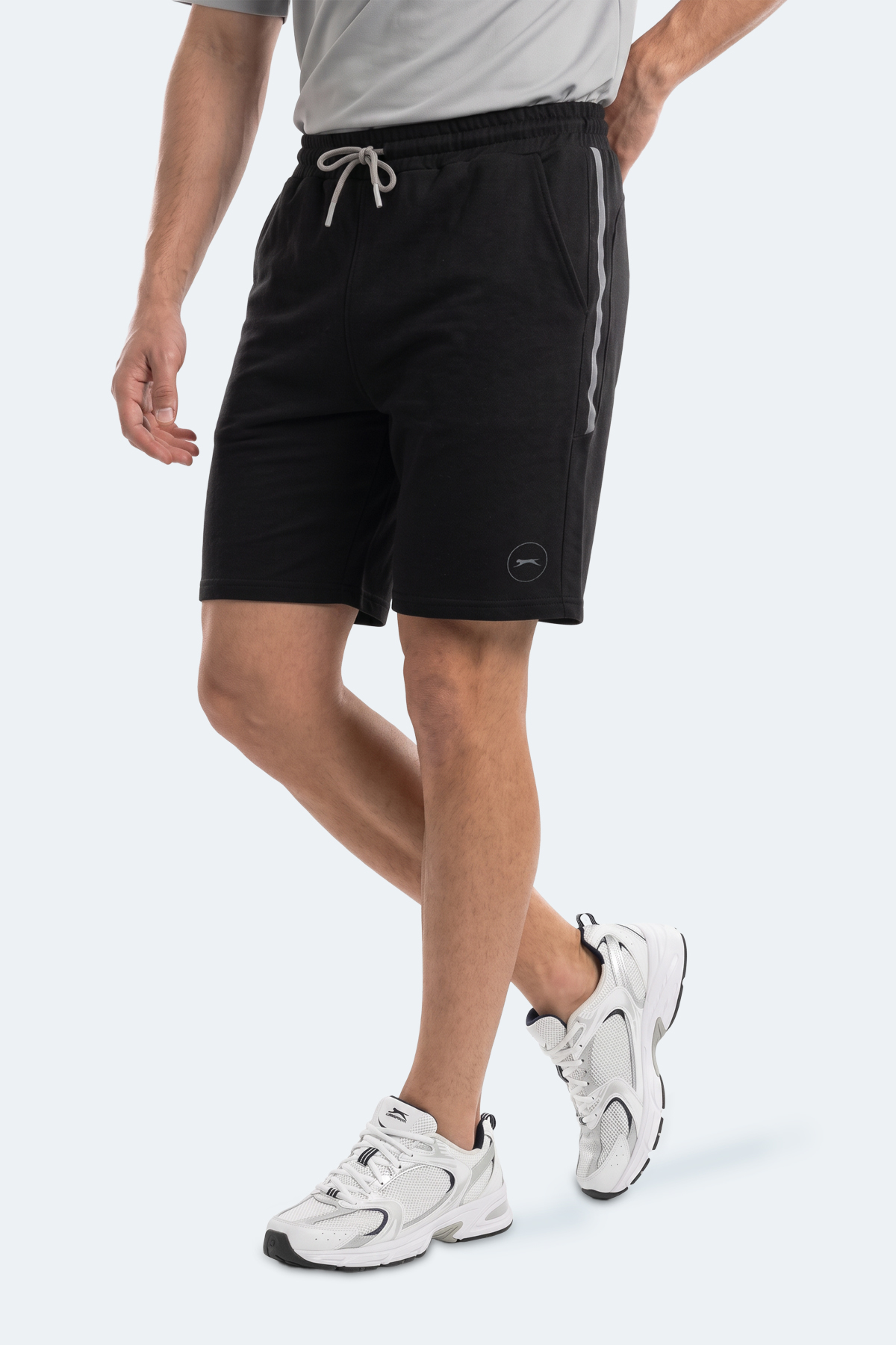 SLAZENGER NOLAN I 2 Lİ SET Erkek Siyah - Koyu Gri Şort görsel 4