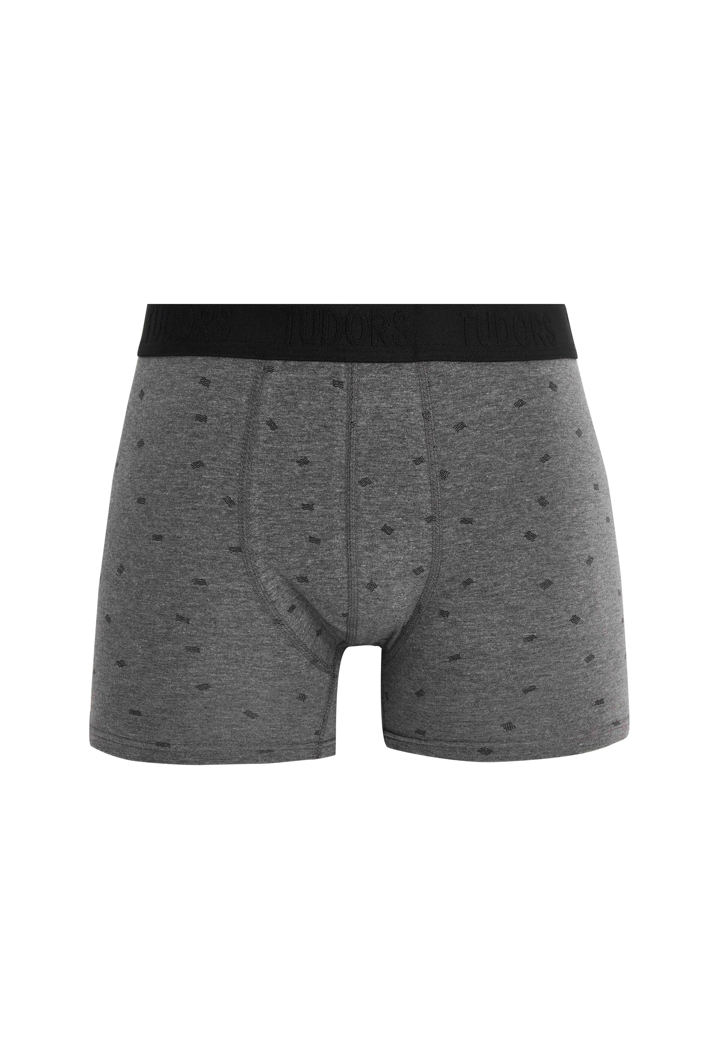 TUDORS Erkek 6'Lı Premium Seri Pamuklu Elastanlı Esnek Kumaş Boxer (Damat Bohçası Çeyiz Seti görsel 5