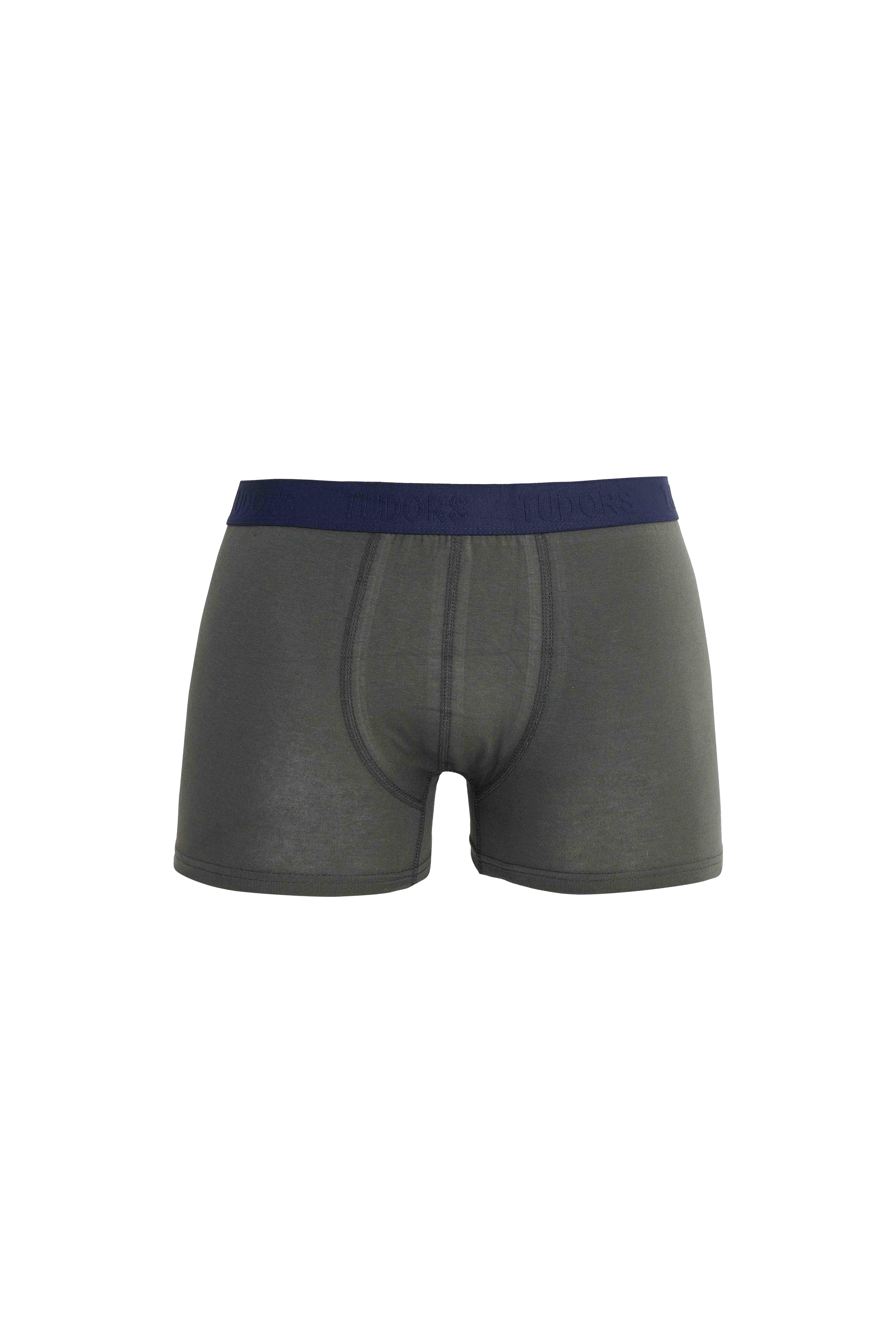 TUDORS Erkek 6'Lı Premium Seri Pamuklu Elastanlı Esnek Kumaş Boxer (Damat Bohçası Çeyiz Seti görsel 2
