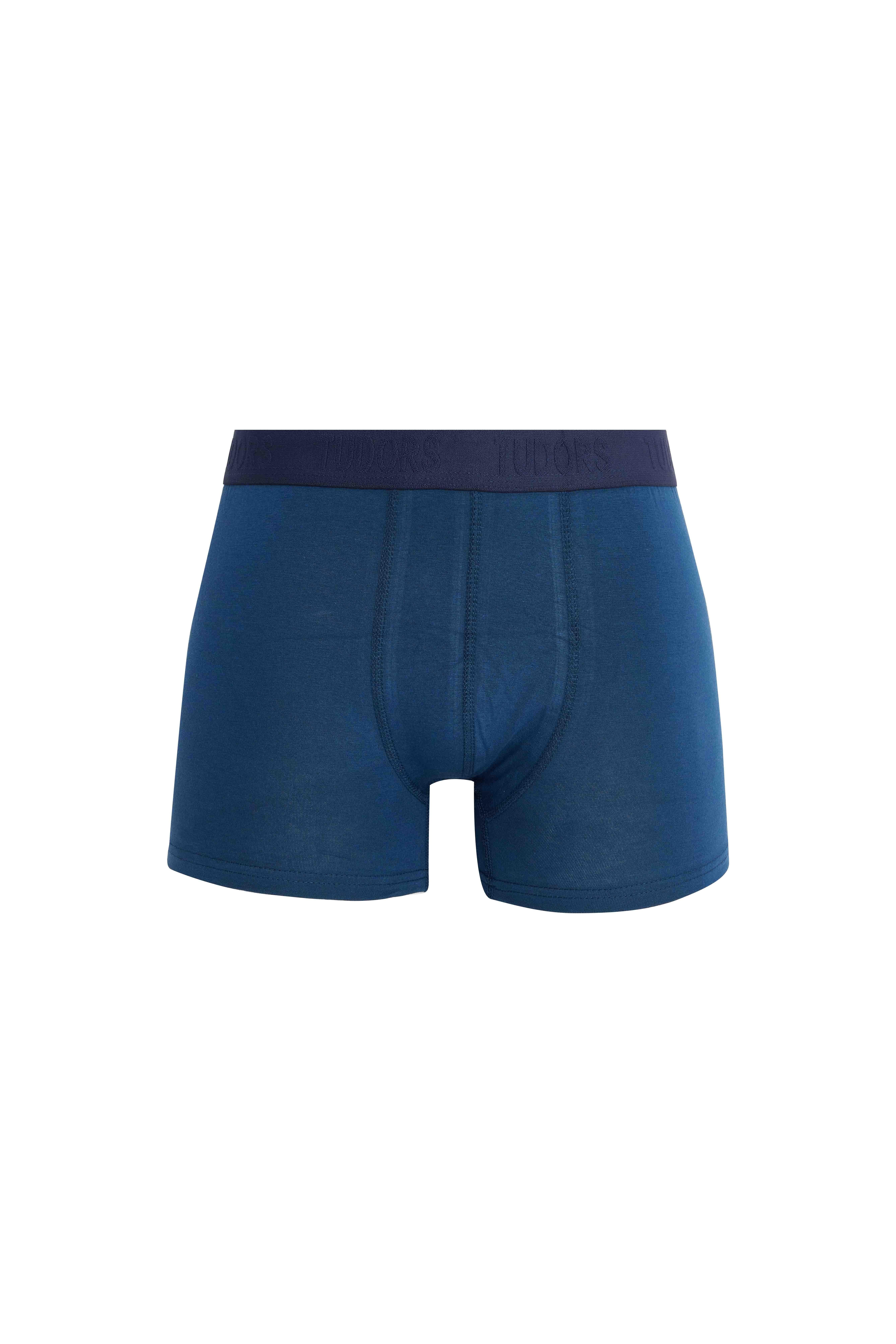 TUDORS Erkek 6'Lı Premium Seri Pamuklu Elastanlı Esnek Kumaş Boxer (Damat Bohçası Çeyiz Seti görsel 7
