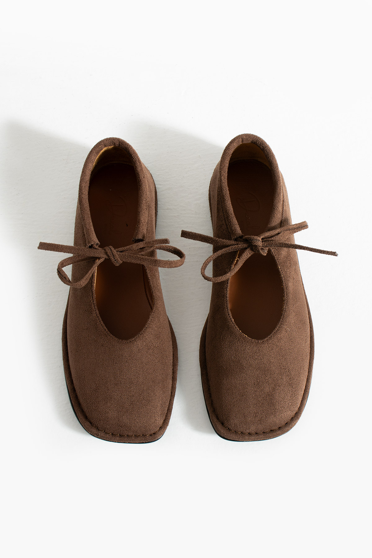 DUXAL SHOES Brendon Düğüm Detaylı Konfor Hakiki Deri İçi Bağcıklı Kadın Babet Ayakkabı