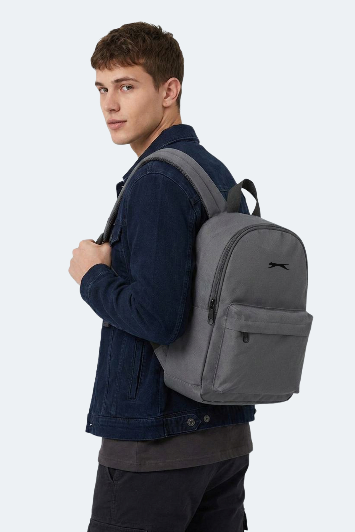 SLAZENGER GLOOM I Unisex Koyu Gri Sırt Çantası görsel 2