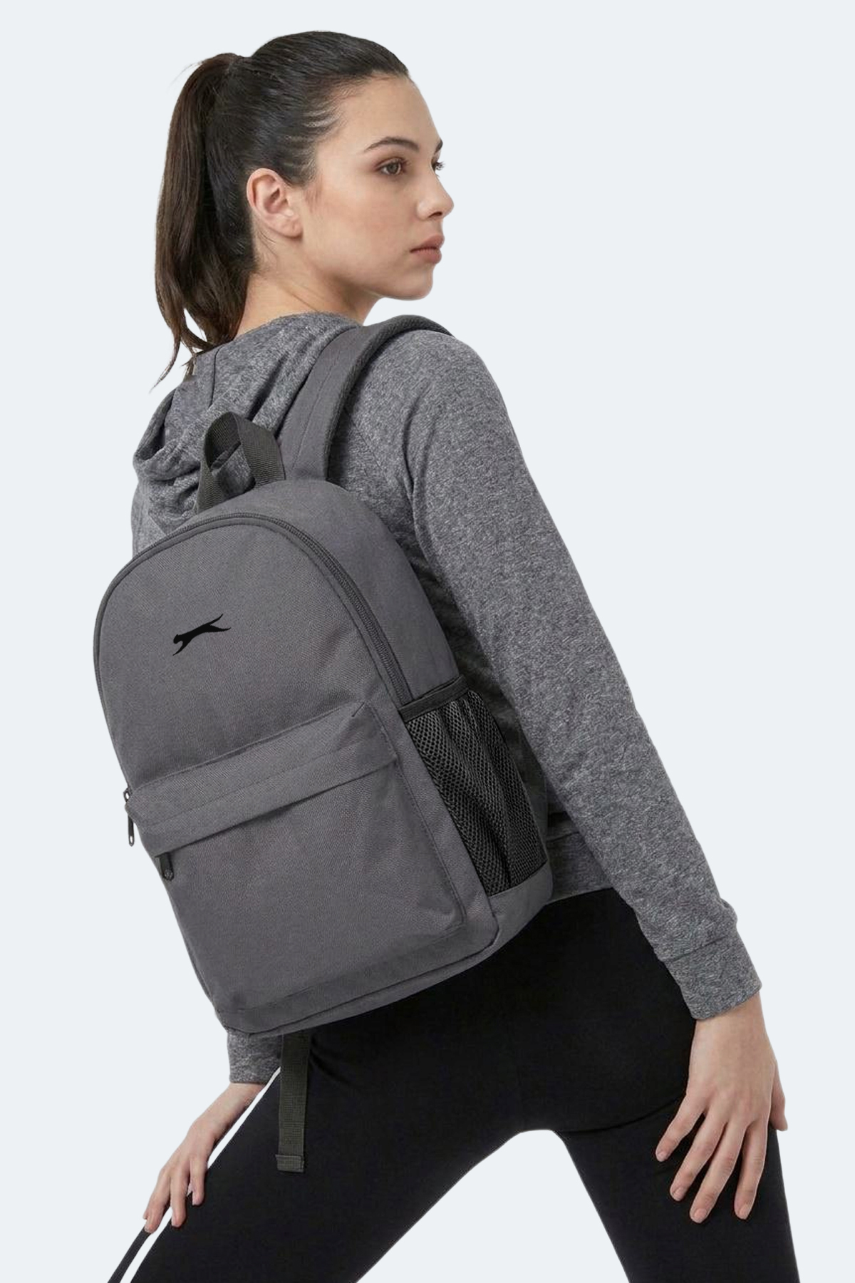 SLAZENGER GLOOM I Unisex Koyu Gri Sırt Çantası görsel 4