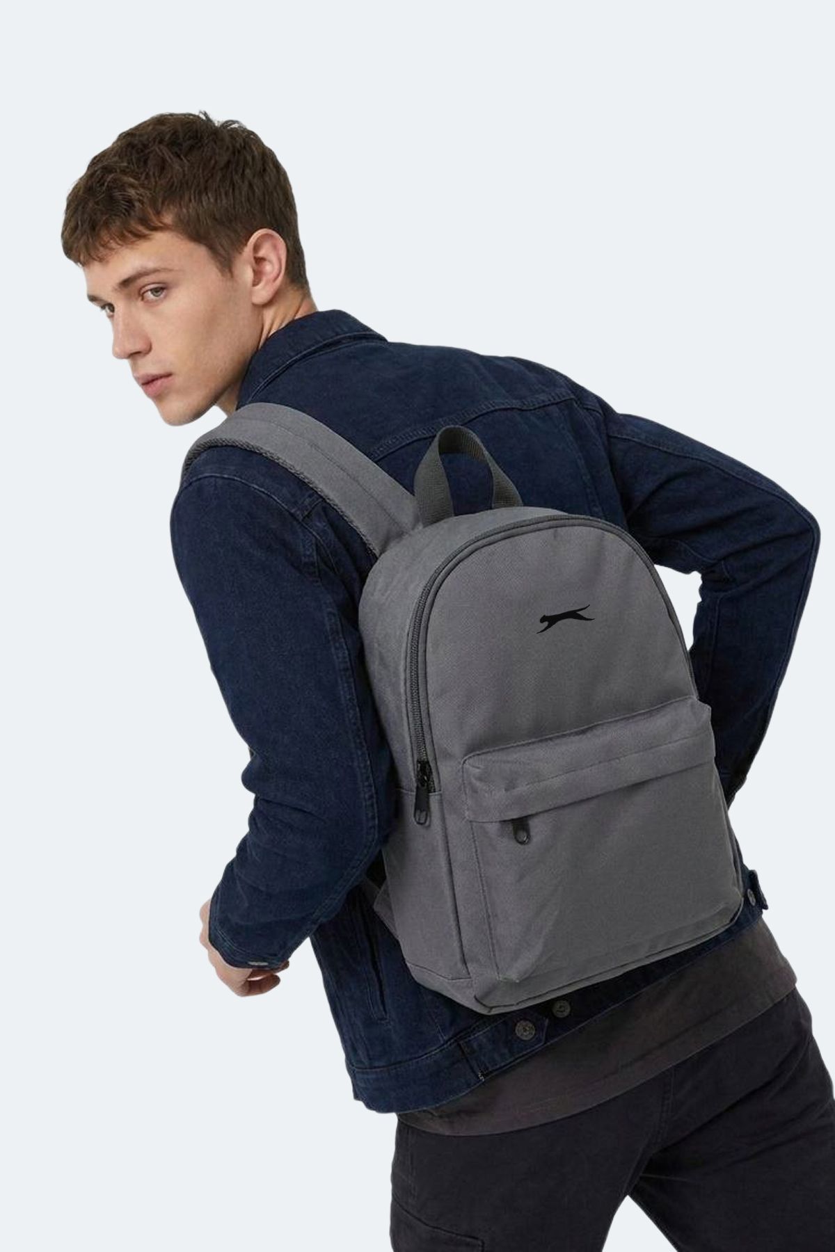 SLAZENGER GLOOM I Unisex Koyu Gri Sırt Çantası görsel 6