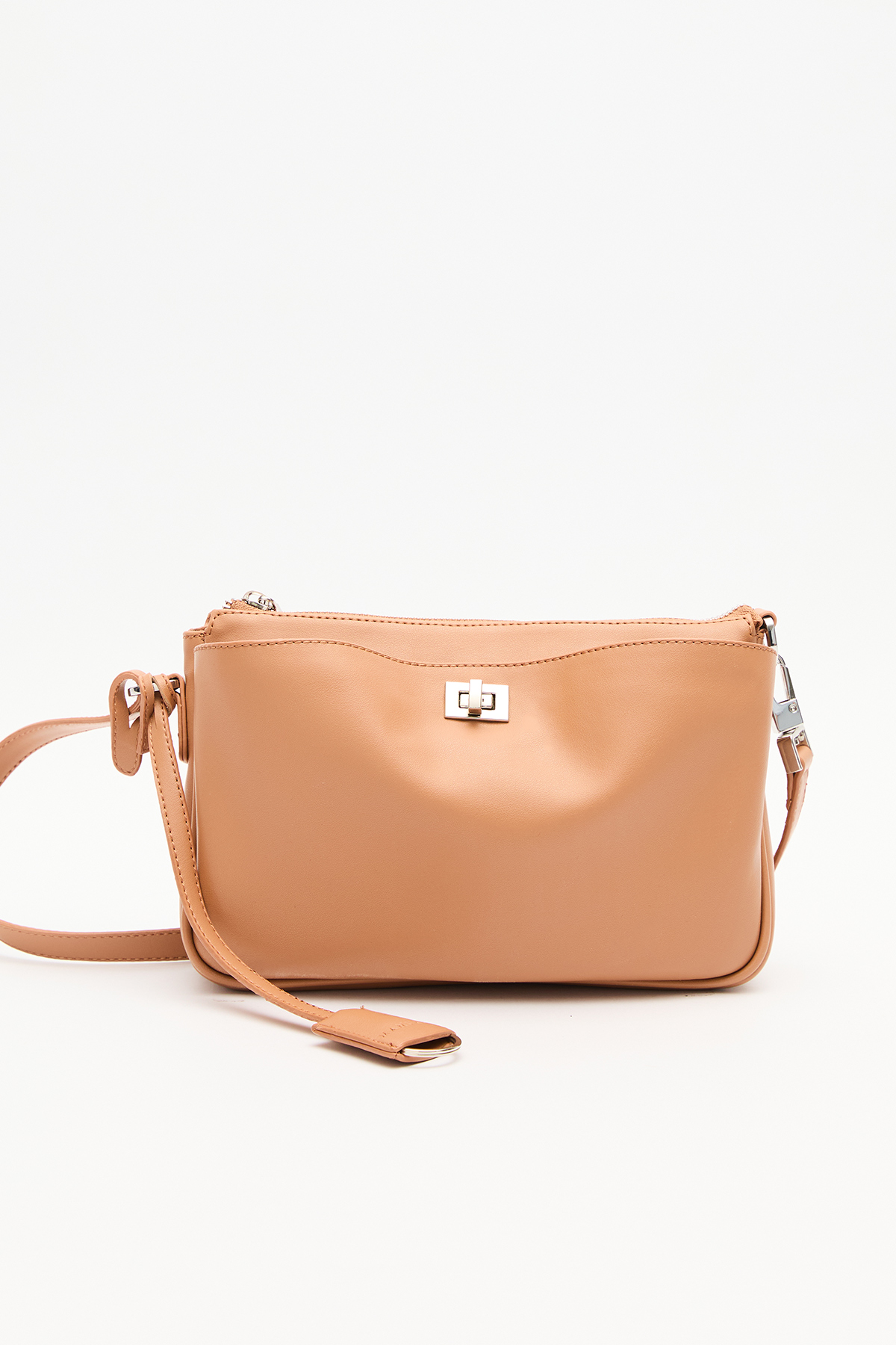 Manuka Arte Mini Baget Çanta Camel