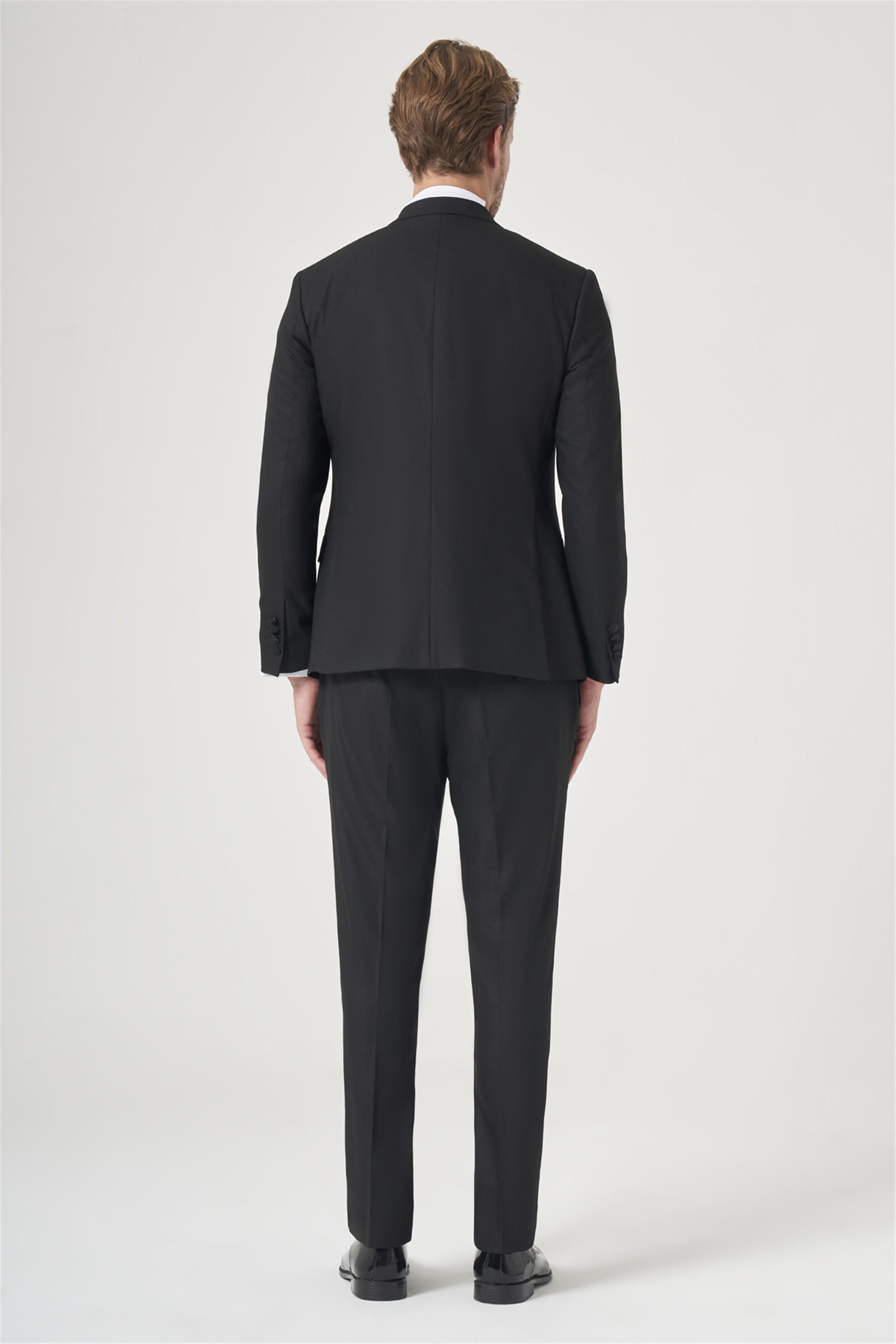İMZA Siyah 6 Drop Slim Fit Esnek Yelekli Damatlık 1001260393 görsel 6