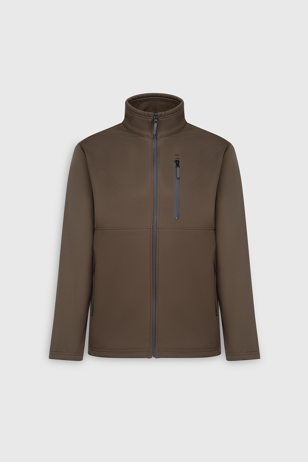 AC&Co / Altınyıldız Classics Erkek Haki Sıcak Tutan Comfort Fit Rahat Kesim Dik Yaka Mont görsel 7