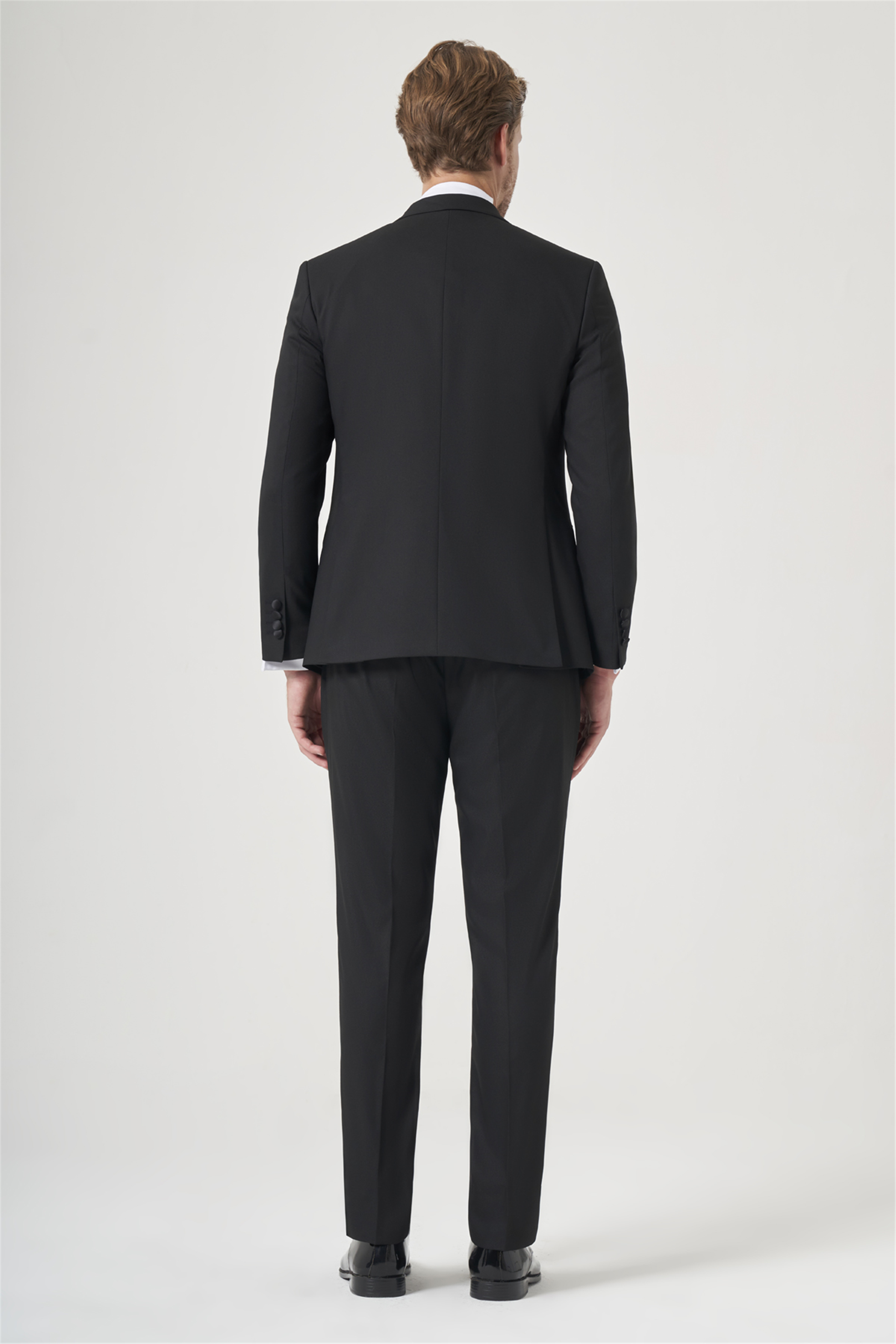 İMZA Siyah 6 Drop Slim Fit Esnek Yelekli Damatlık 1001260301 görsel 5