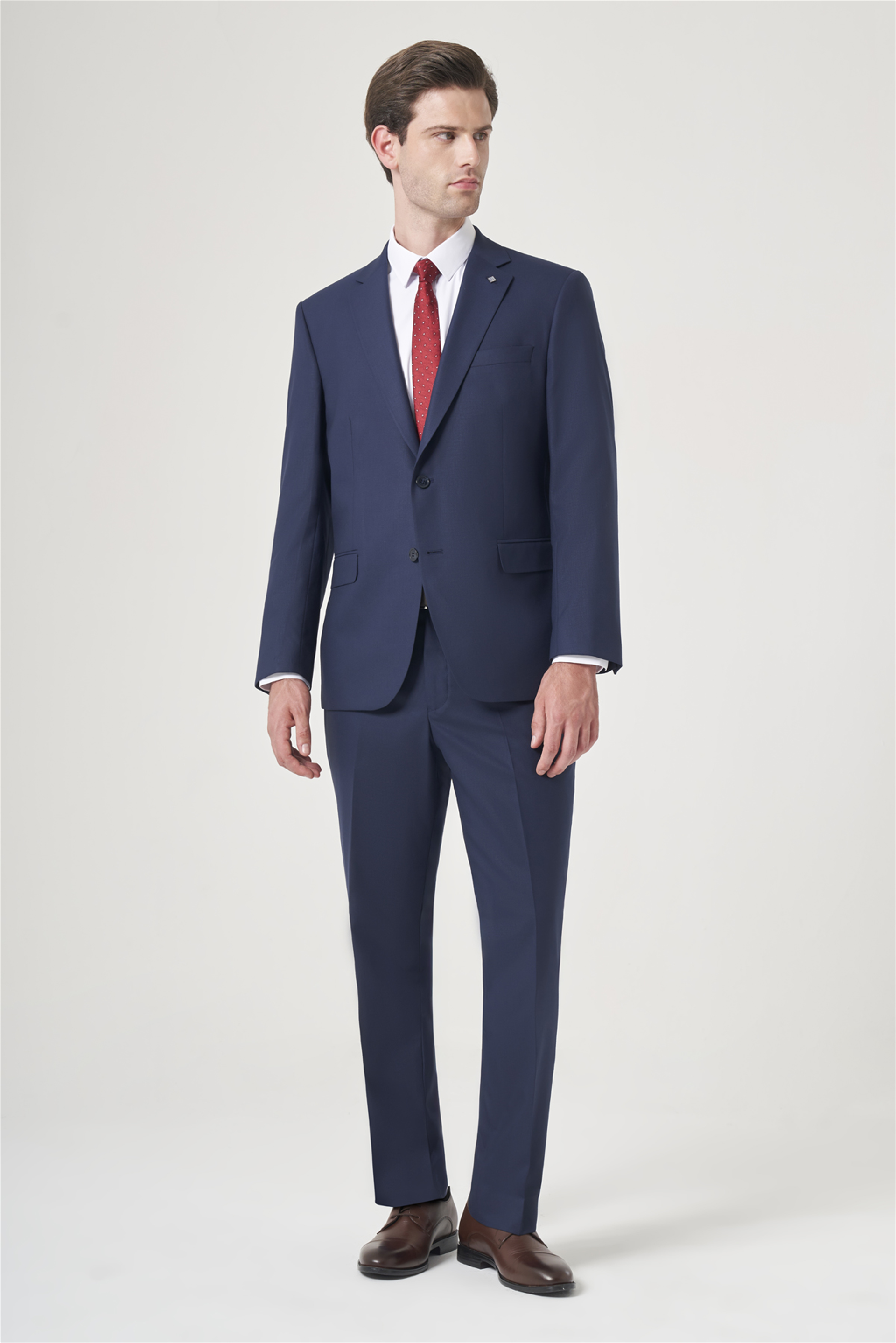 İMZA Lacivert Mono Yaka 4 Drop Comfort Fit Tam Astar Esnek Takım Elbise 1001260178