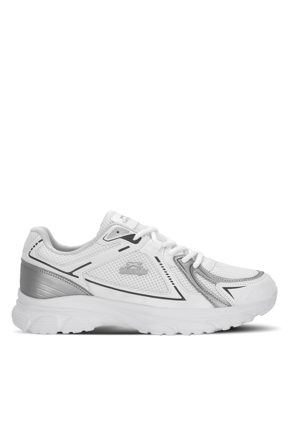 SLAZENGER OPSIST I Erkek Beyaz / Gümüş Koşu & Yürüyüş Spor Ayakkabısı
