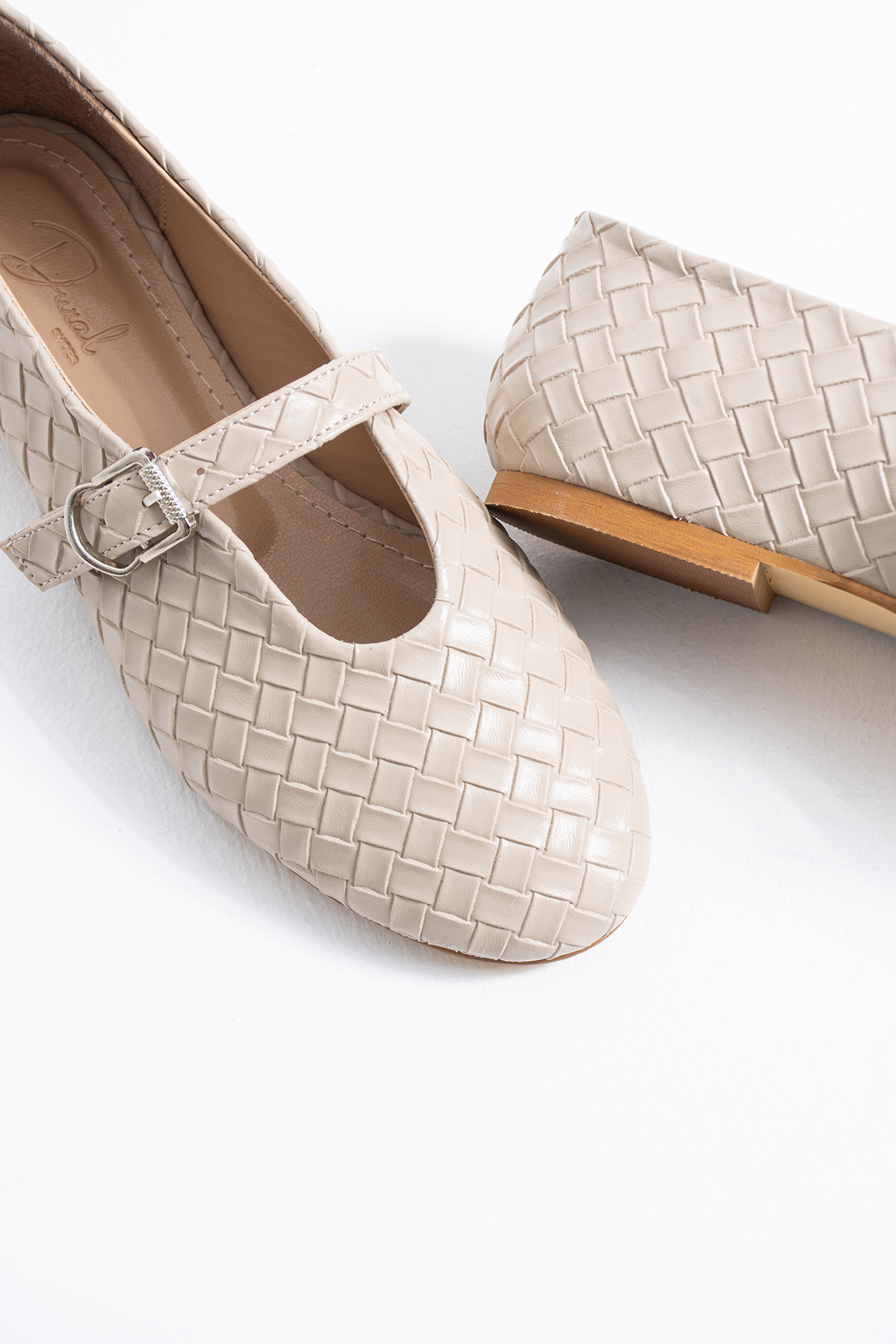DUXAL SHOES Babs Kadın Tokalı Model Günlük Rahat Düz Taban ve Konforlu Kadın Babet görsel 2