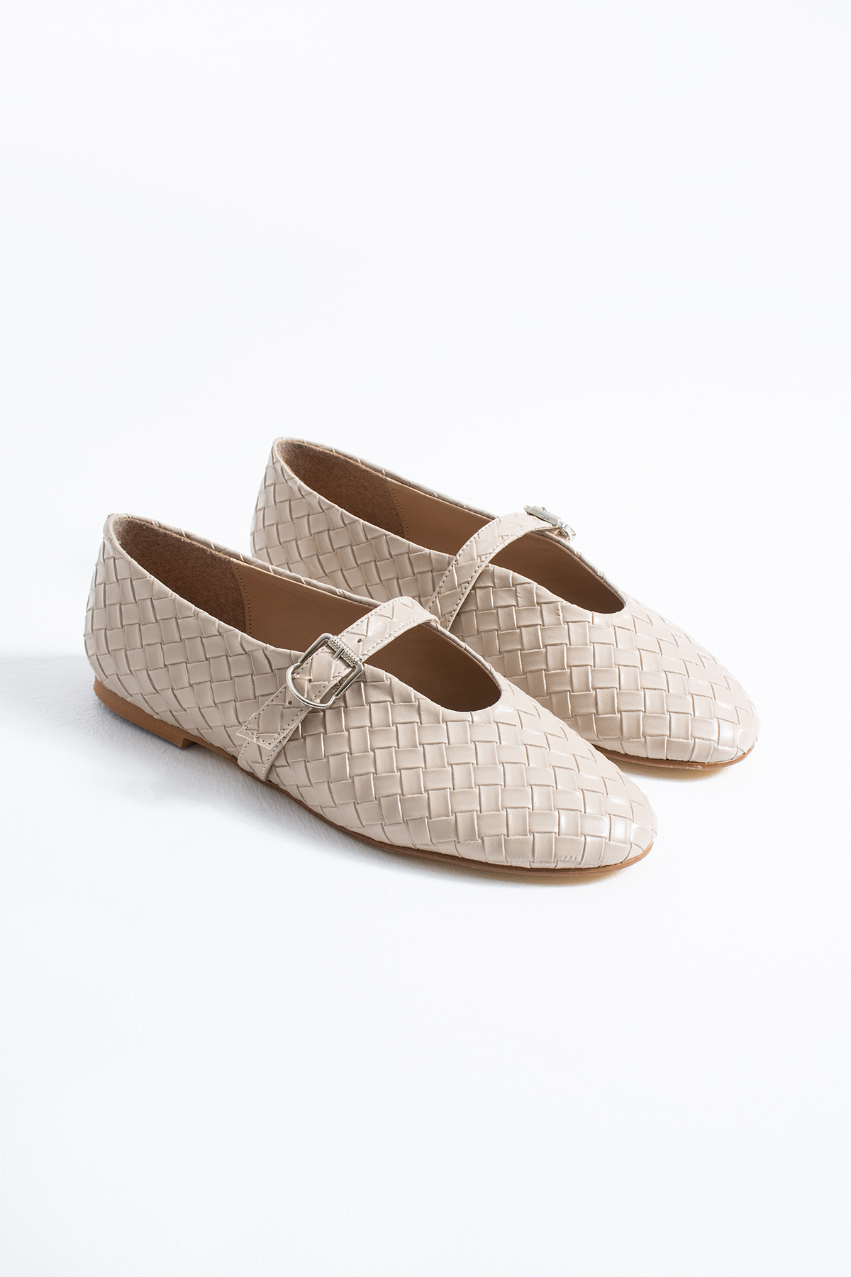 DUXAL SHOES Babs Kadın Tokalı Model Günlük Rahat Düz Taban ve Konforlu Kadın Babet görsel 3