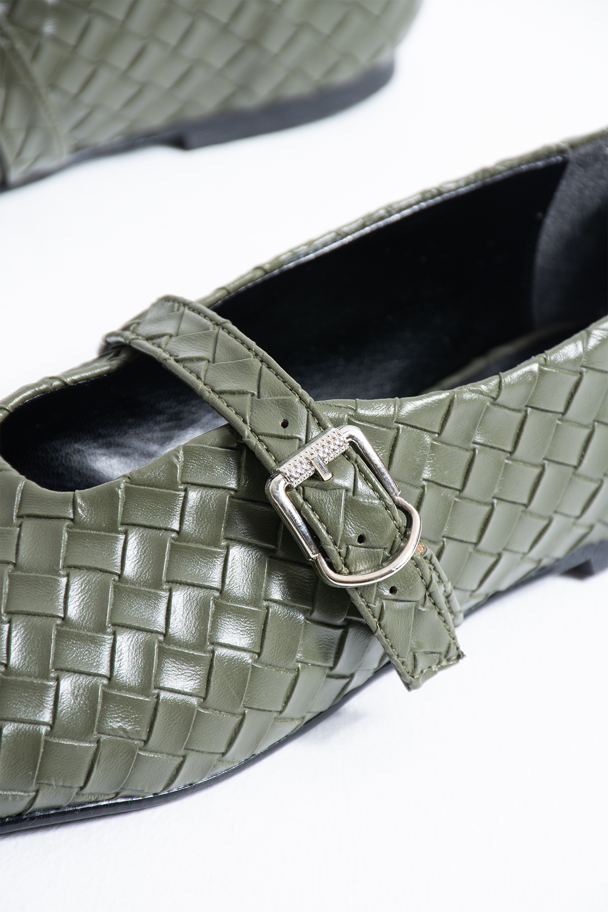 DUXAL SHOES Babs Kadın Tokalı Model Günlük Rahat Düz Taban ve Konforlu Kadın Babet görsel 4