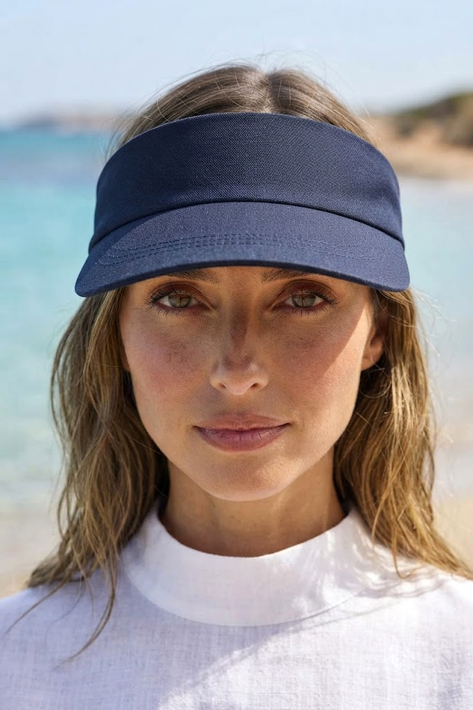 Marina Vizör - Tenisçi - Golf Siperlik Şapka Lacivert SPK2601-6