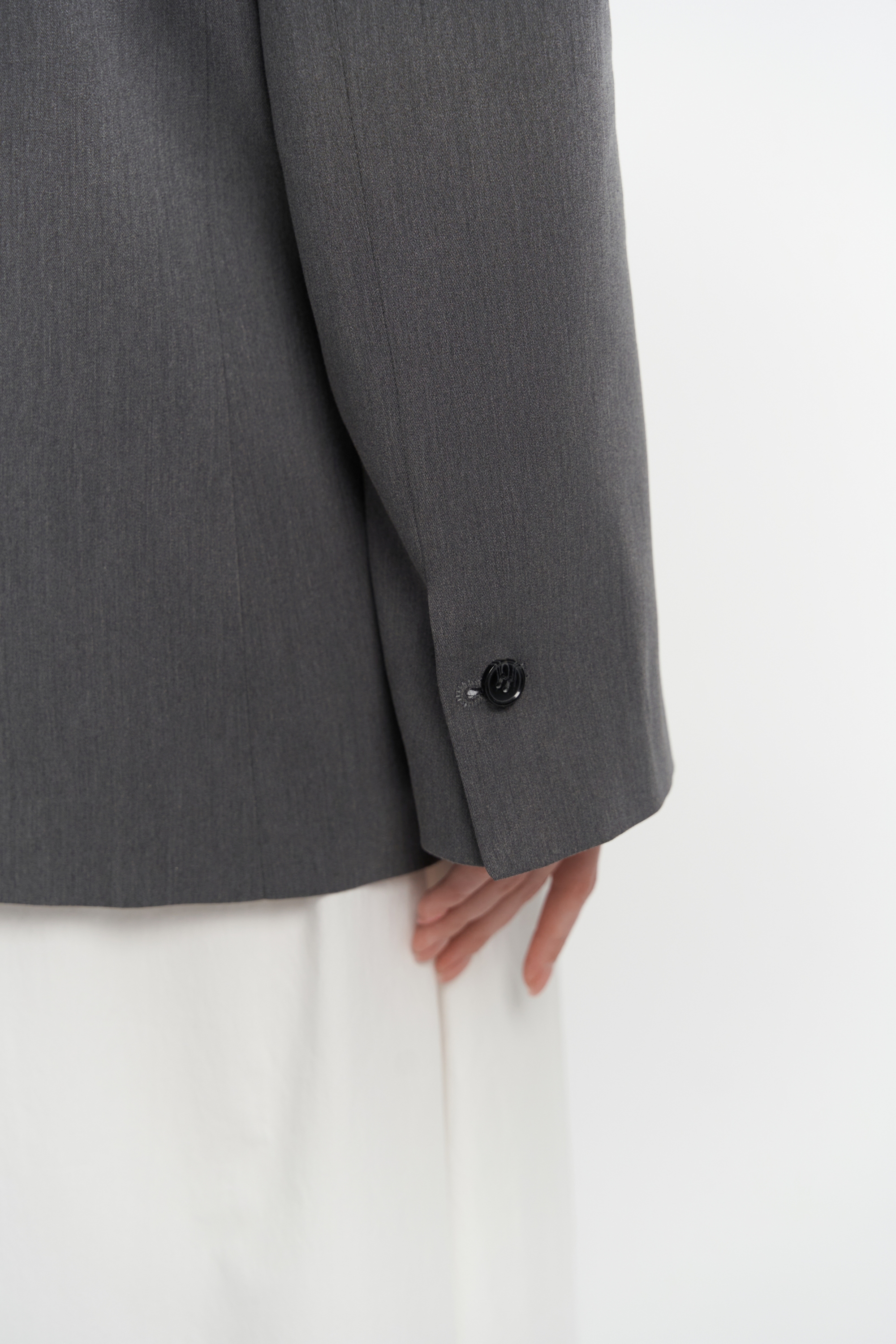 Mai Collection Volda Yaka Detay Antrasit Blazer görsel 8